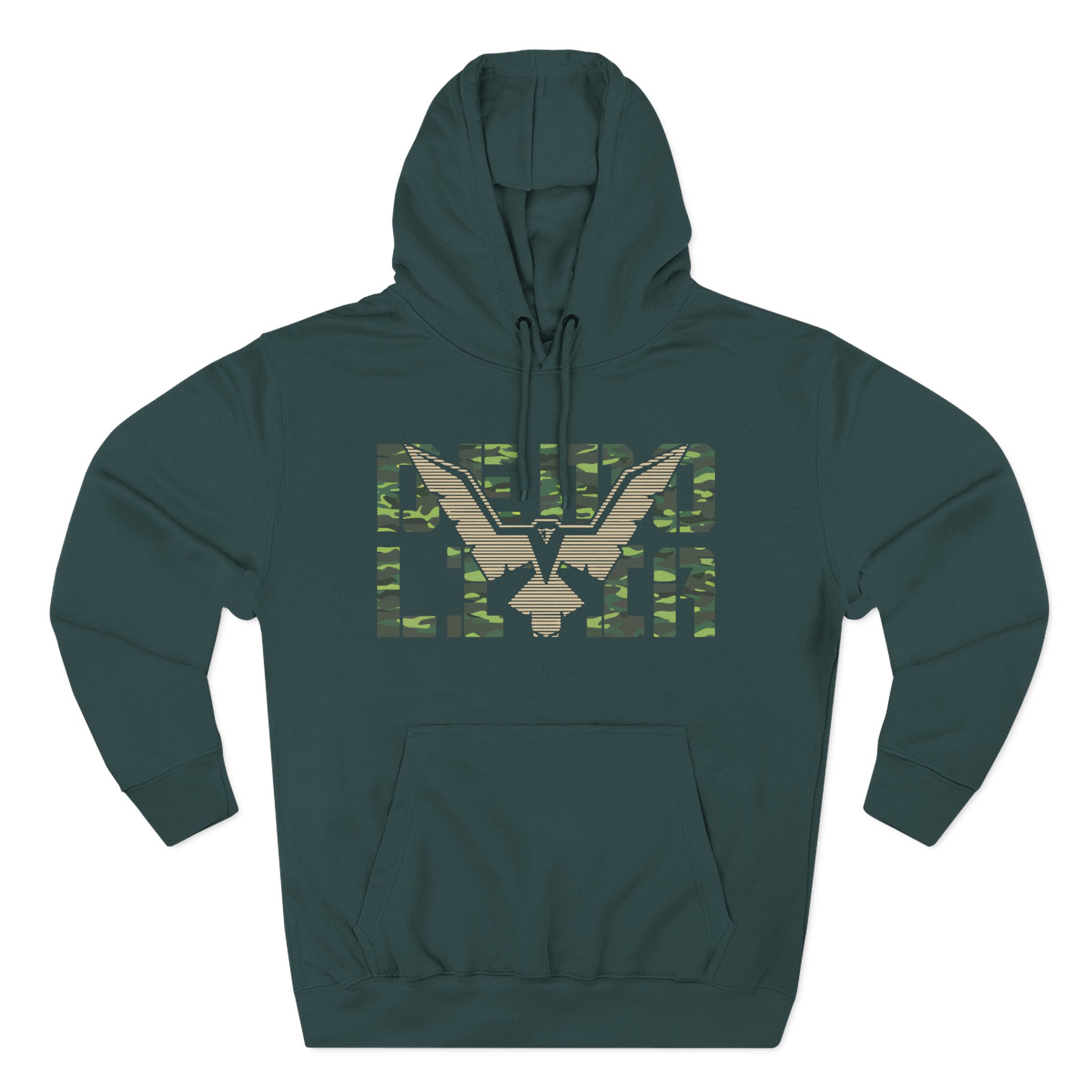 Demolition Ranch Eagle Emblem Three-Panel Fleece Hoodie