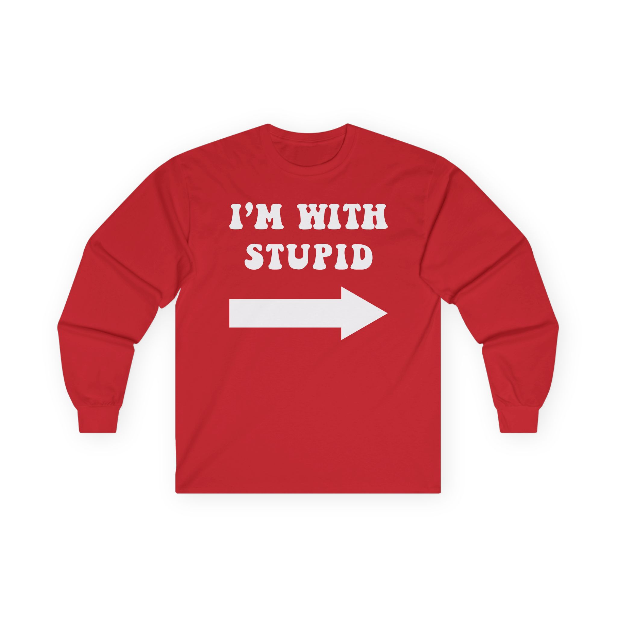Jimmy Kimmel I'm With Stupid Unisex Ultra Cotton Long Sleeve Tee