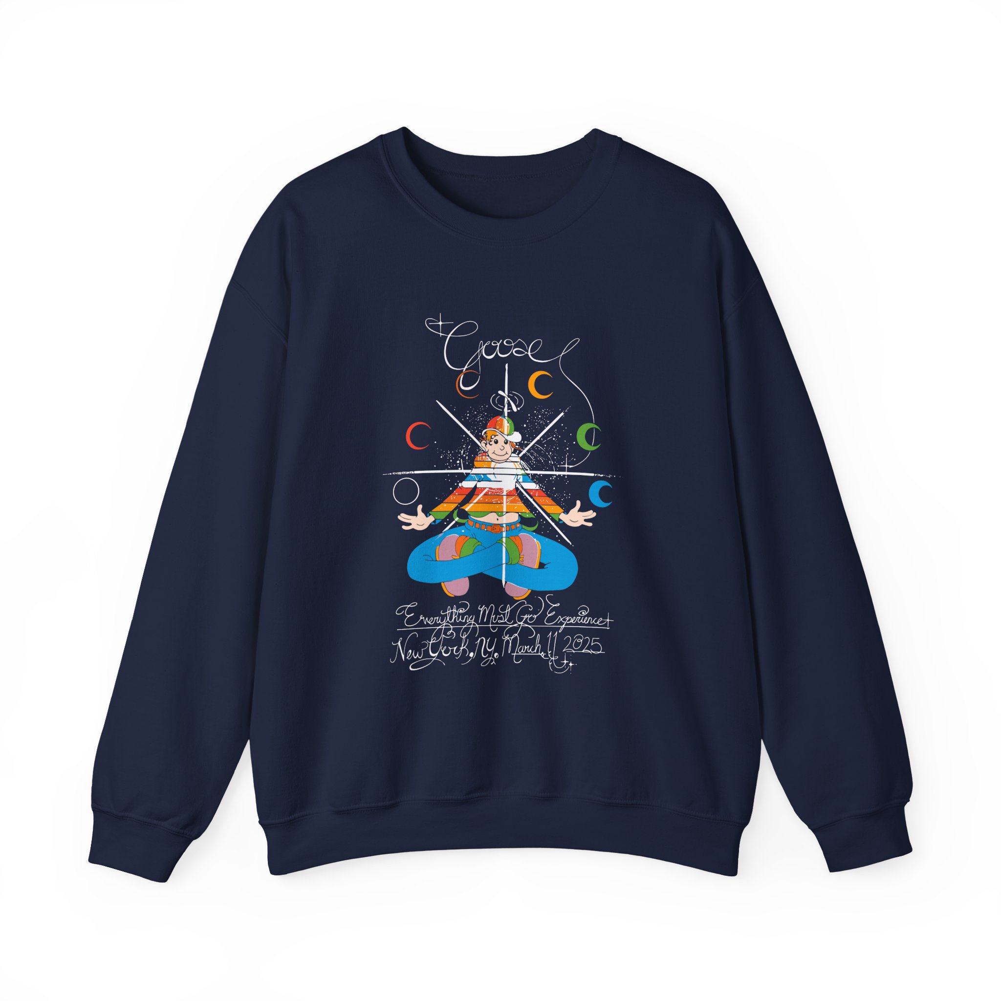 Goose Rainbow Kid EMG Experienc Unisex Heavy Blendâ„¢ Crewneck Sweatshirt