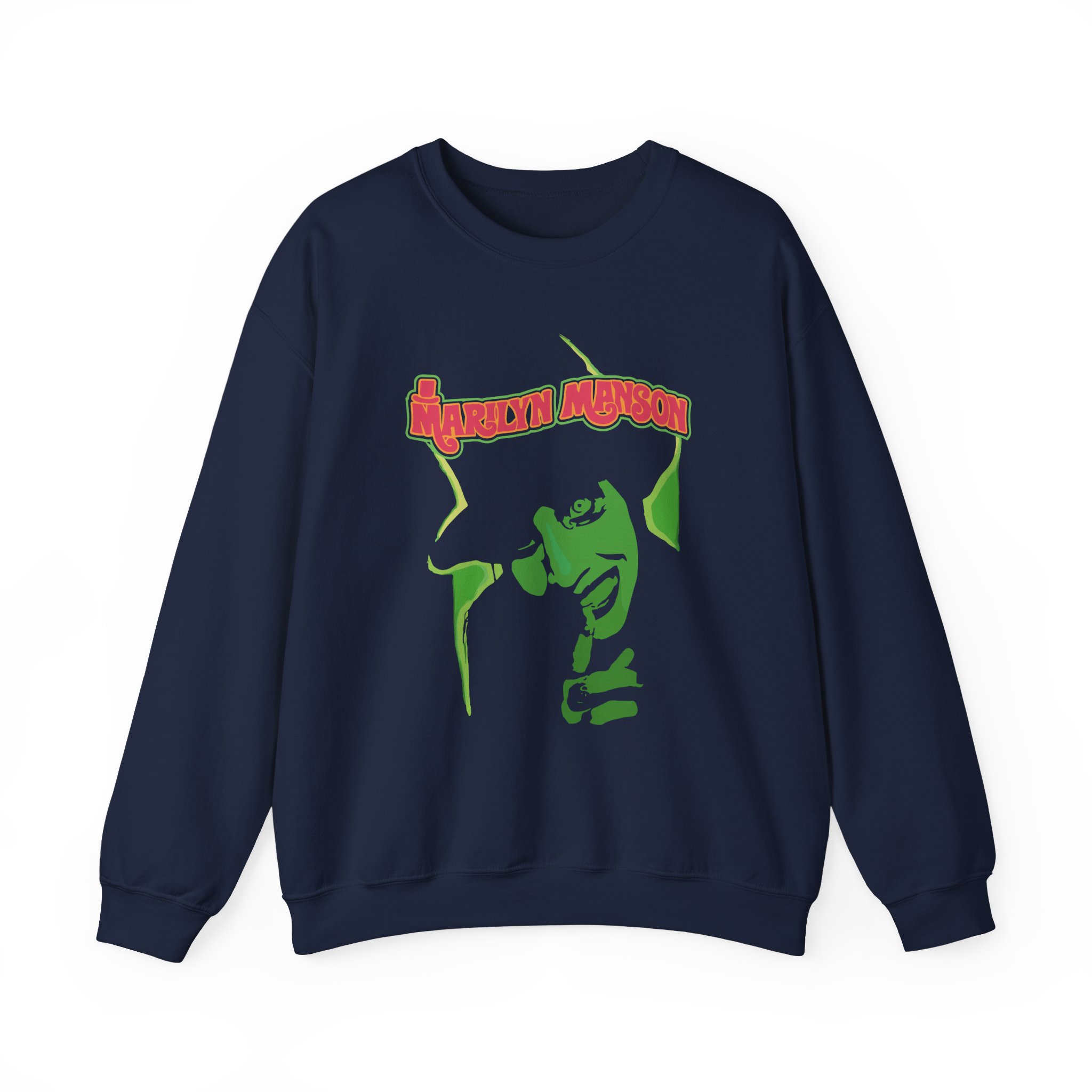 Marilyn Manson Unisex Heavy Blendâ„¢ Crewneck Sweatshirt