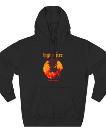 High on Fire Cometh the Storm Three-Panel Fleece Hoodie
