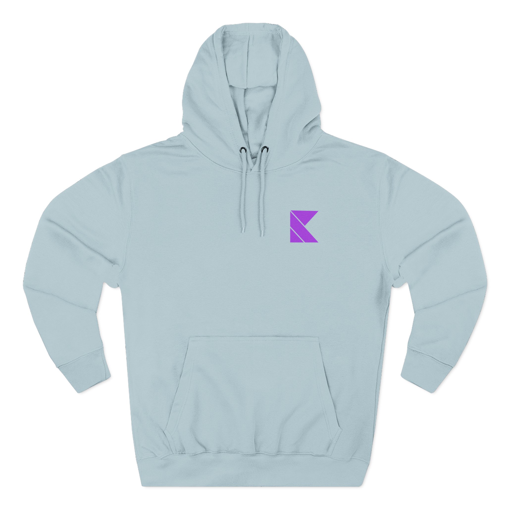Kaskade Plum K Three-Panel Fleece Hoodie