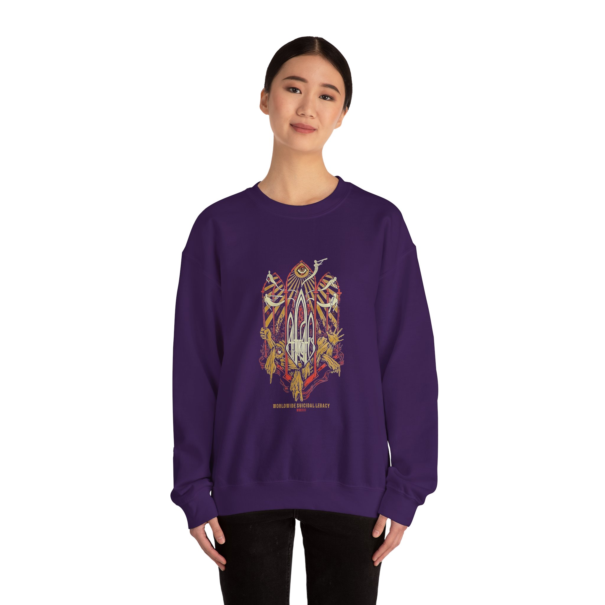 At the Gates Suicidal Legacy Unisex Heavy Blend Crewneck Sweatshirt
