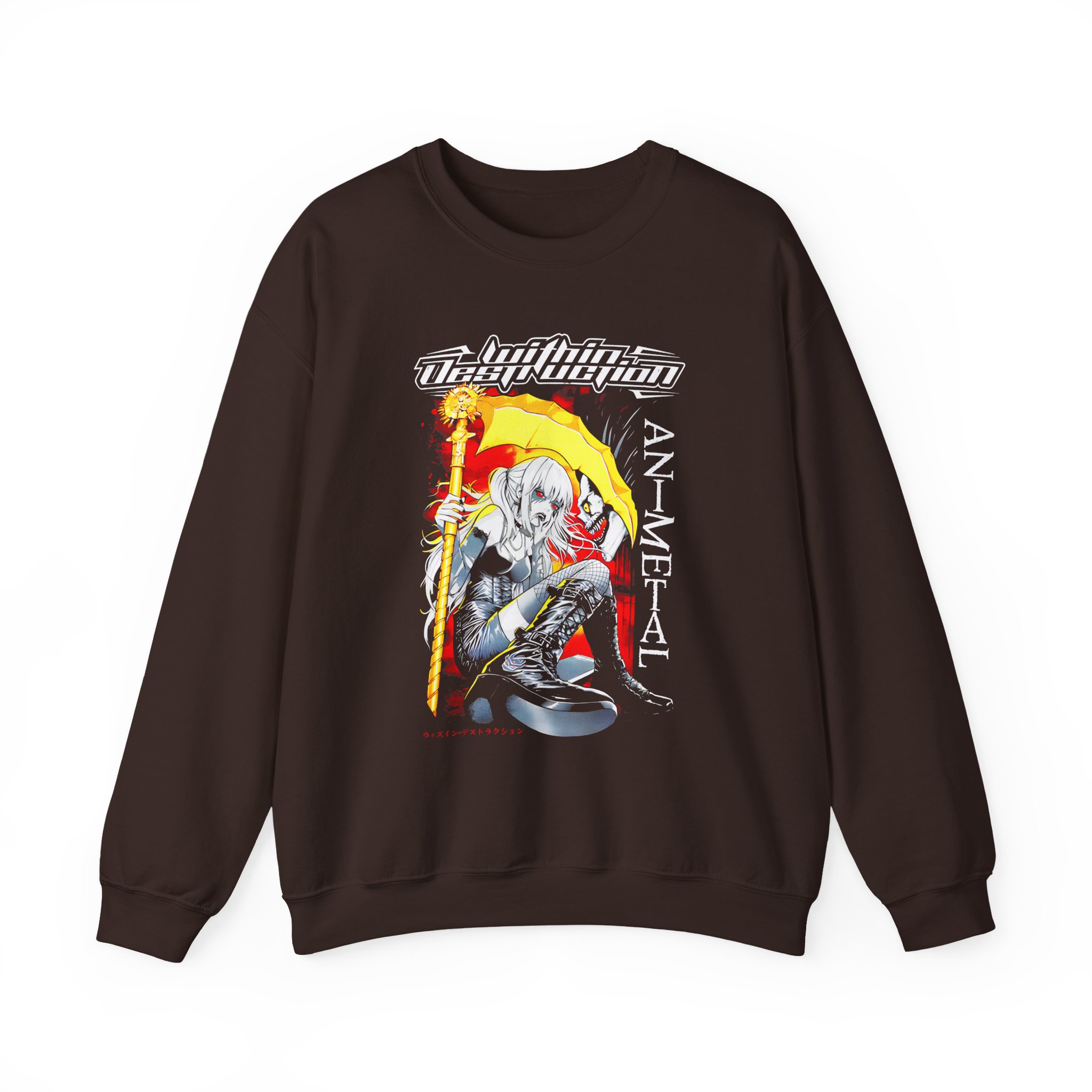 Within Destruction Misa Animetal Unisex Heavy Blend Crewneck Sweatshirt