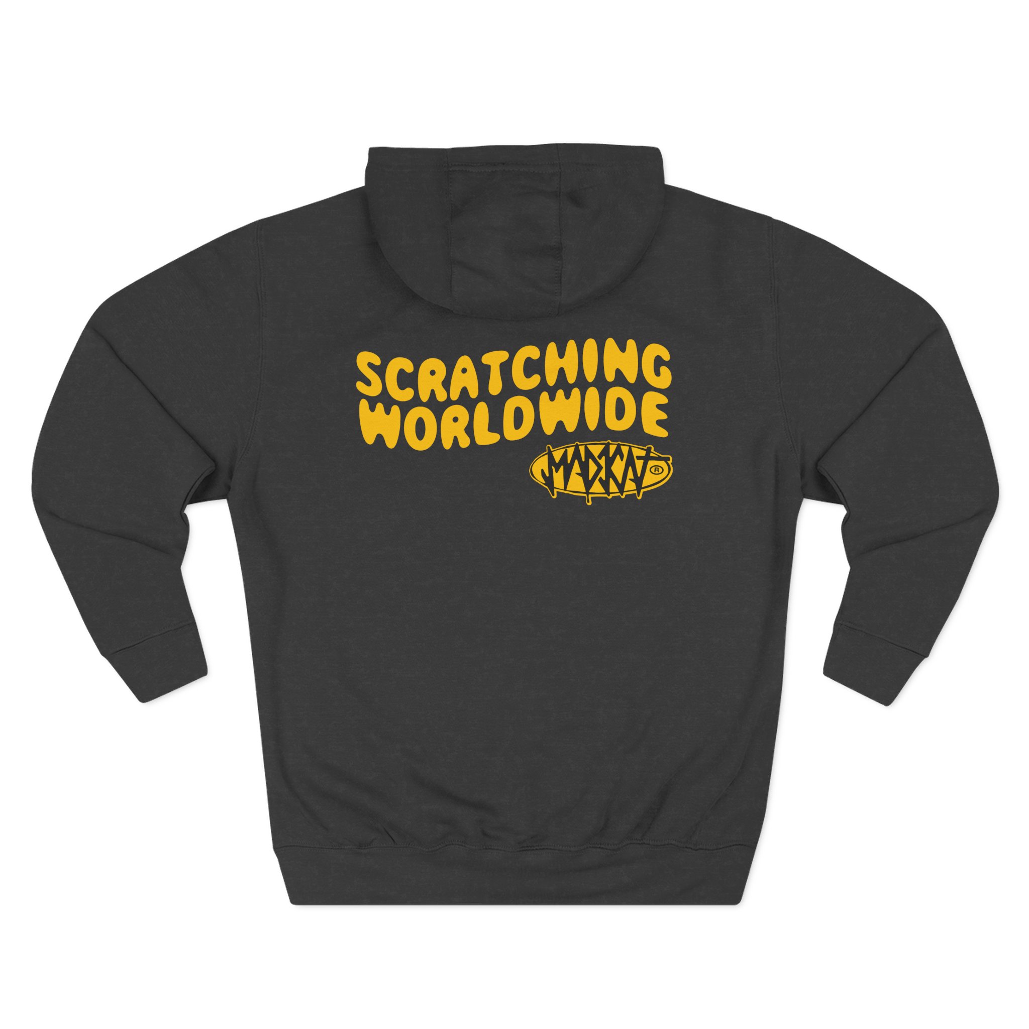 Rubius Scratching Worldwide Three-Panel Fleece Hoodie