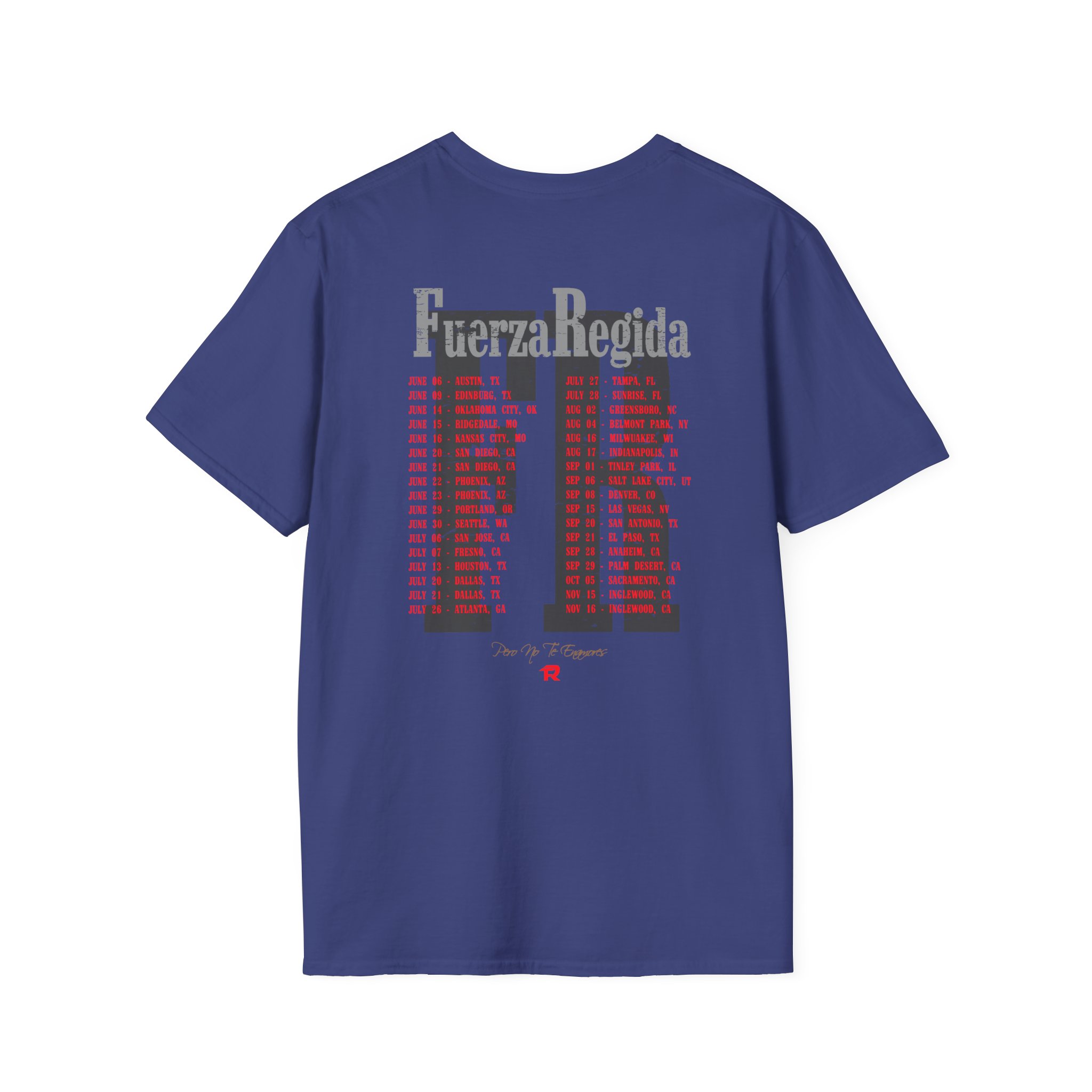 Fuerza Regida Band Tour Dates Unisex Softstyle T-Shirt