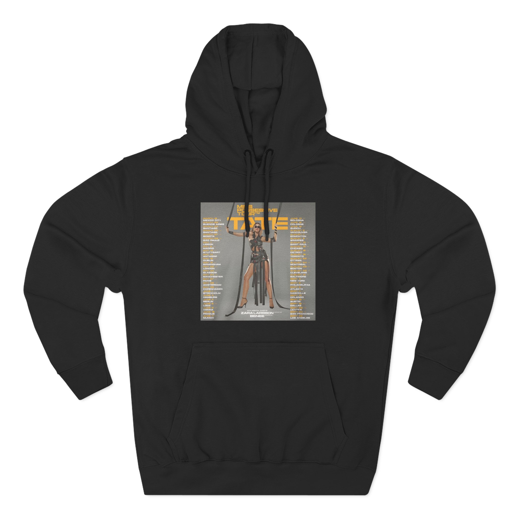Tate Mcrae Miss Possessive Tour 2025 Three-Panel Fleece Hoodie