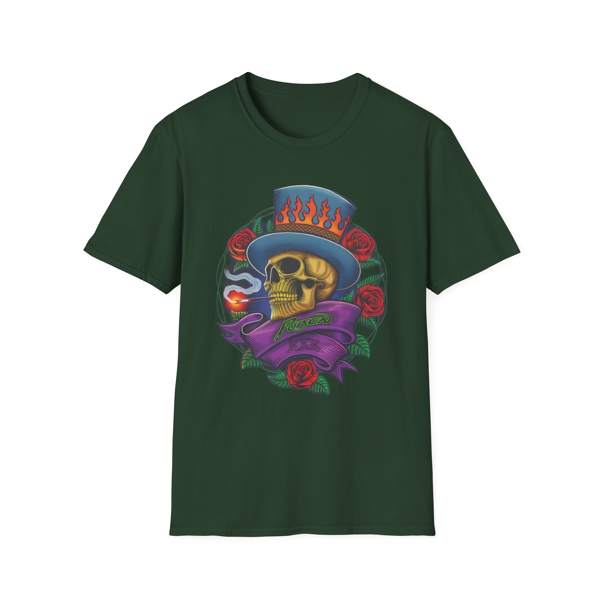 Poison Skull Unisex Softstyle T-Shirt