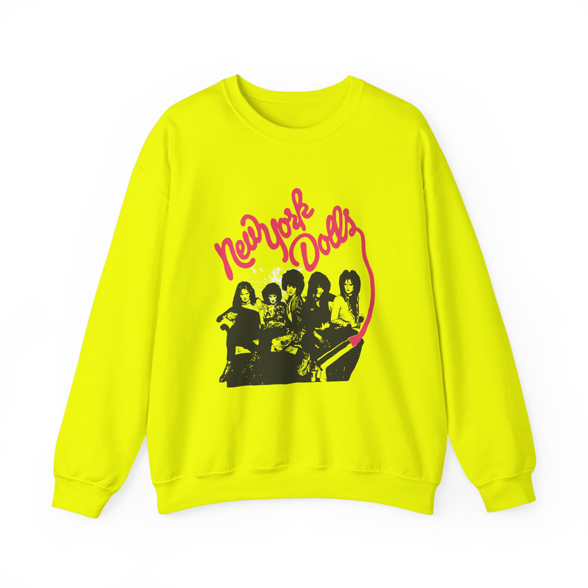 New York Dolls Lipstick Logo Unisex Heavy Blendâ„¢ Crewneck Sweatshirt