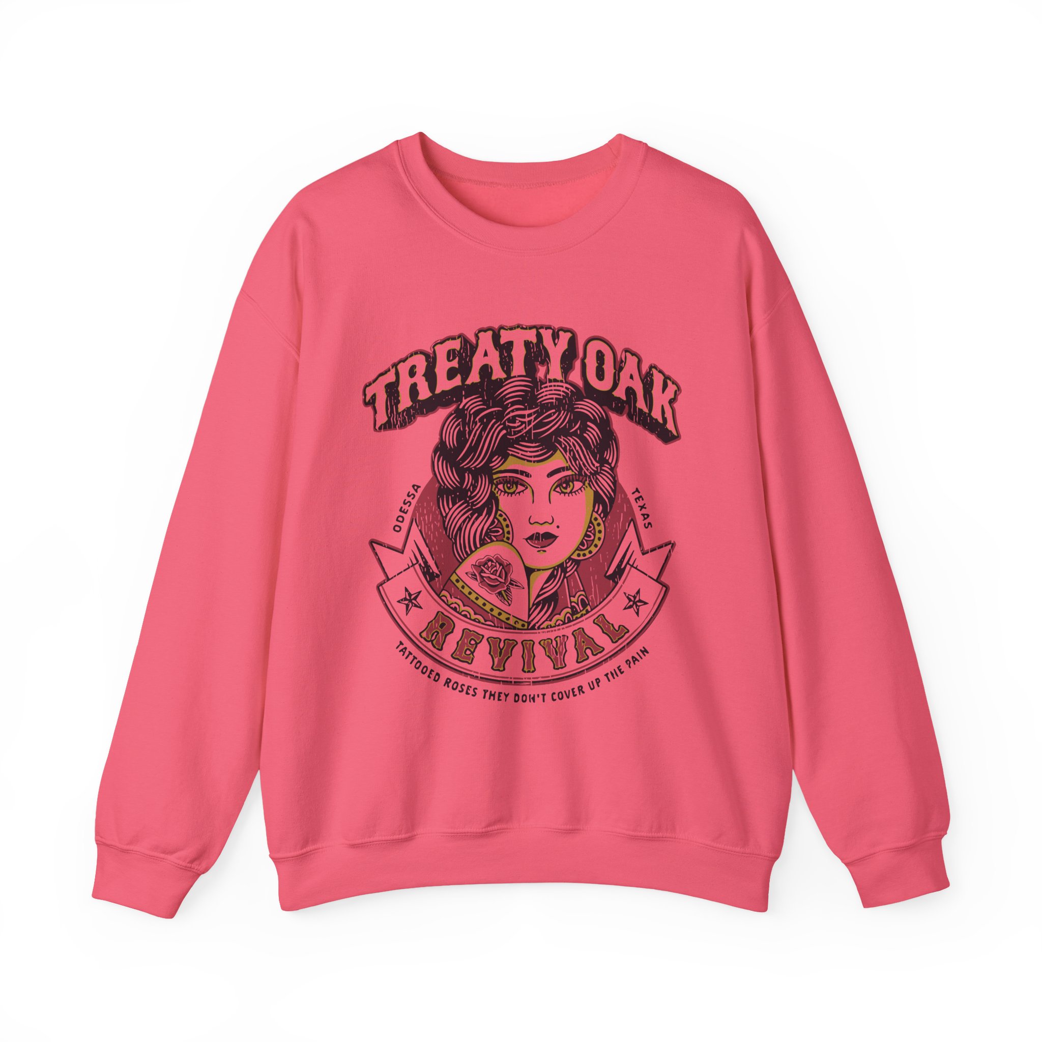 Treaty Oak Revival Rose Unisex Heavy Blendâ„¢ Crewneck Sweatshirt