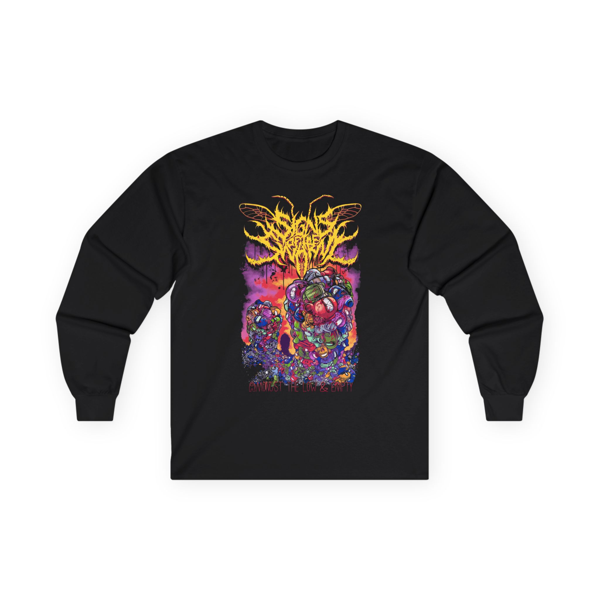 Signs of the Swarm Among Us the Low & Empty Unisex Ultra Cotton Long Sleeve Tee