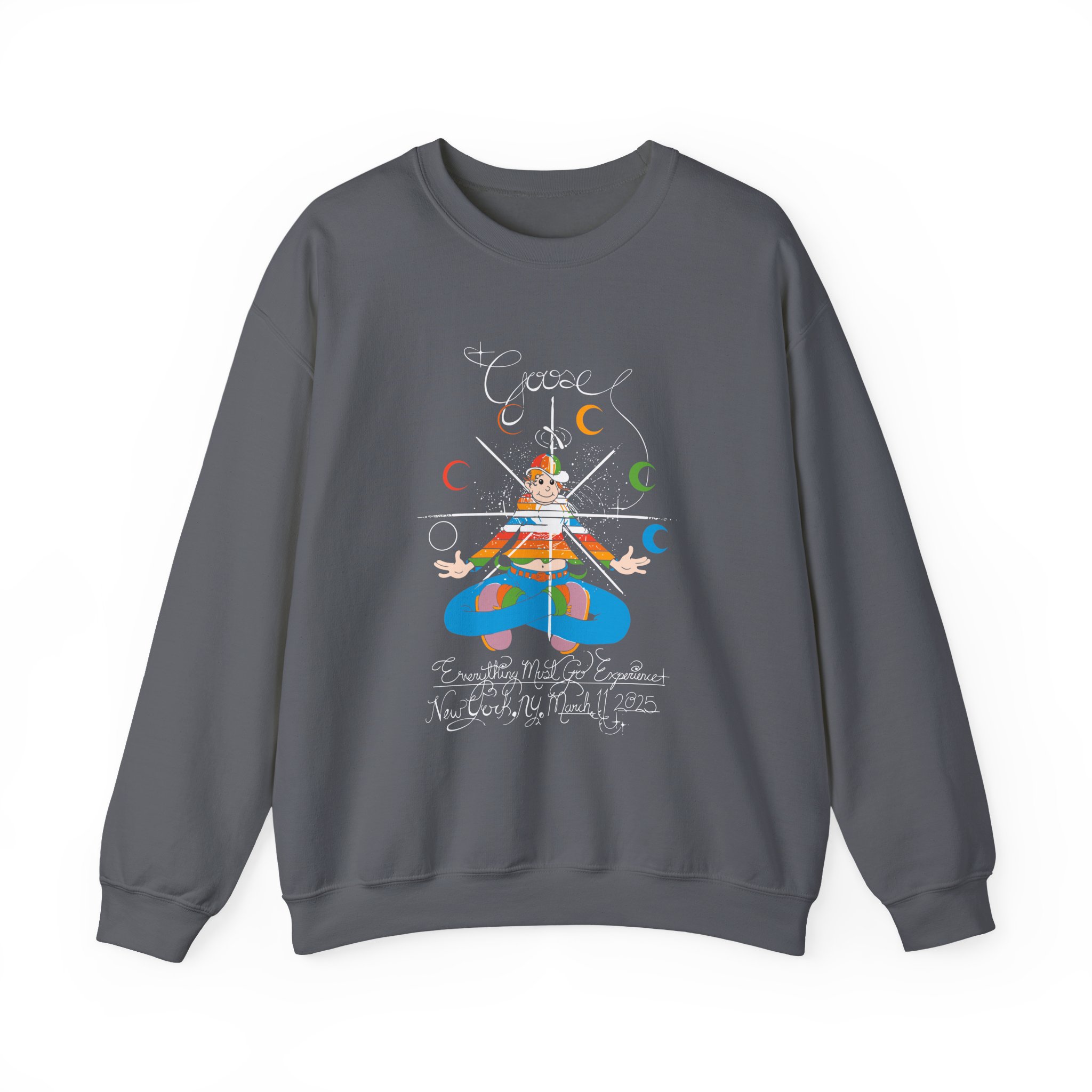 Goose Rainbow Kid EMG Experienc Unisex Heavy Blendâ„¢ Crewneck Sweatshirt