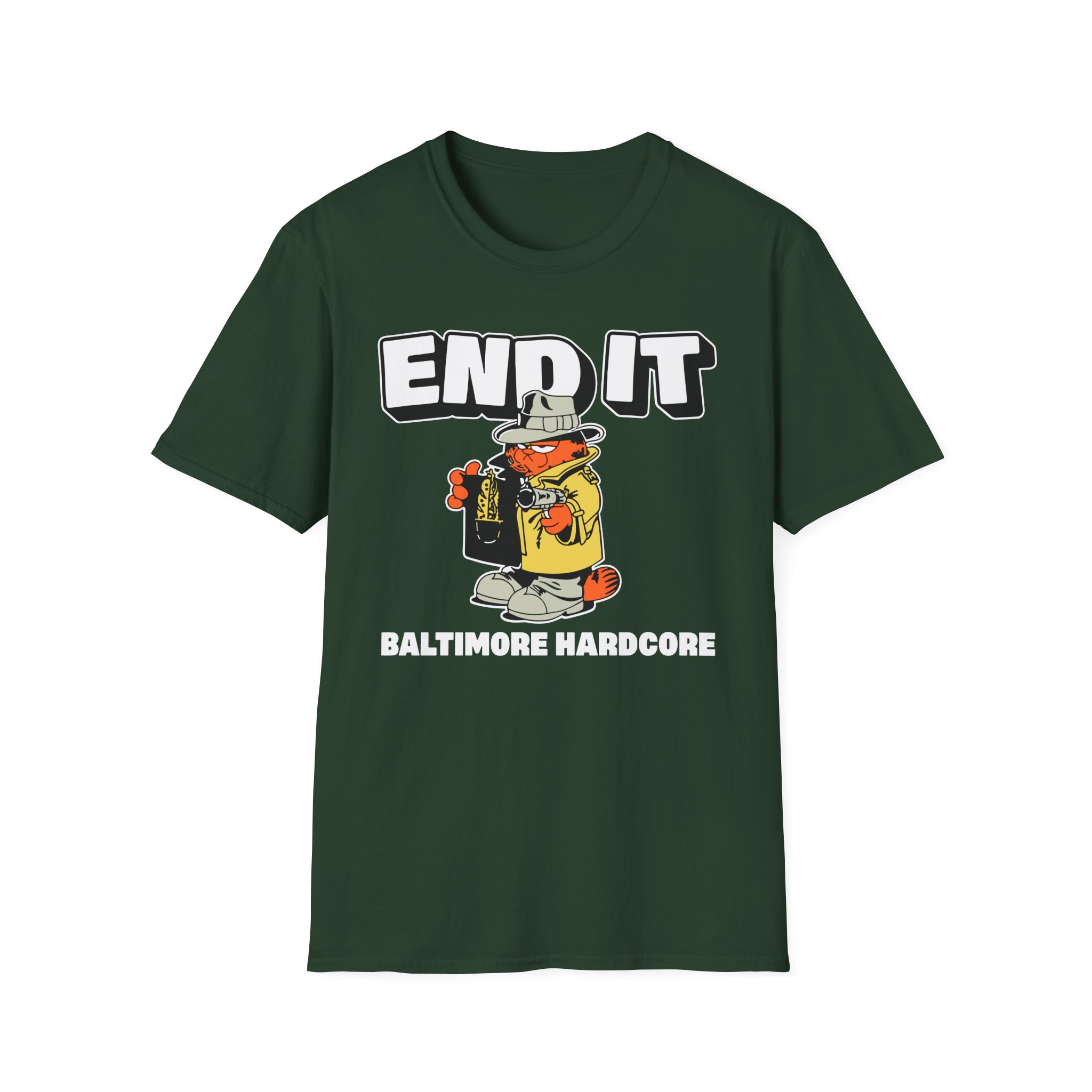 End It Baltimore Hardcore Unisex Softstyle T-Shirt