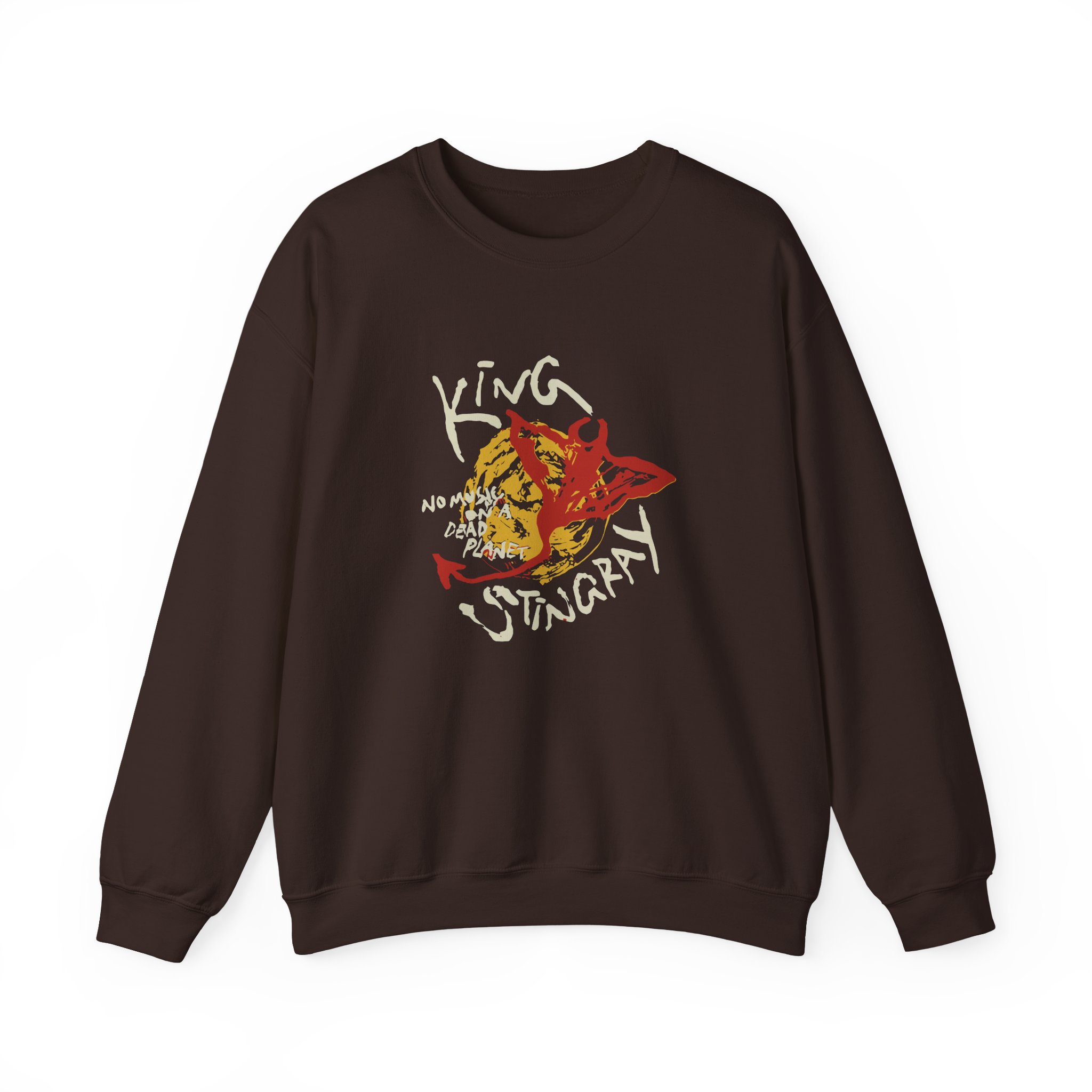King Stingray No Music on a Dead Planet Unisex Heavy Blendâ„¢ Crewneck Sweatshirt