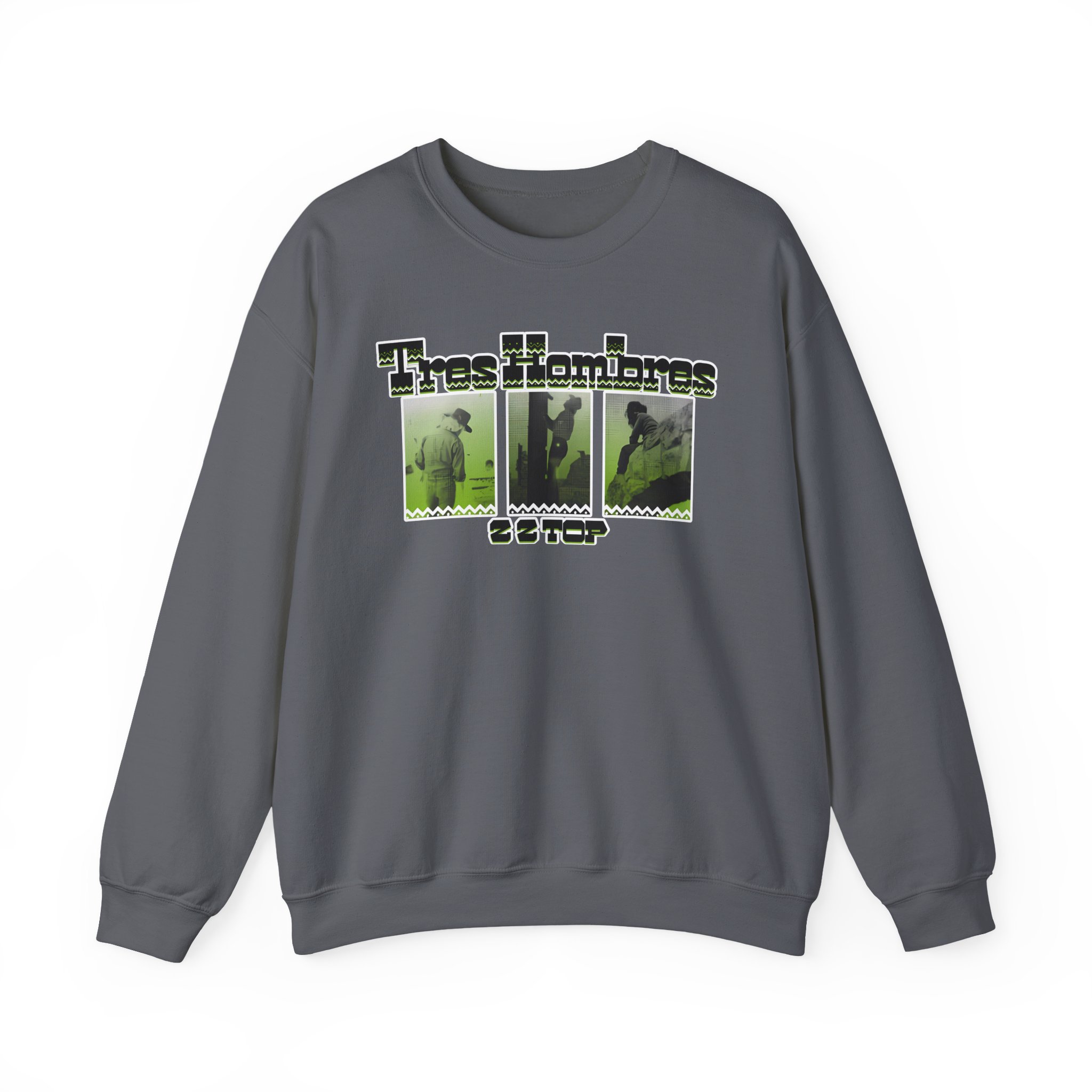 Zz Top 3 Hombres Unisex Heavy Blendâ„¢ Crewneck Sweatshirt