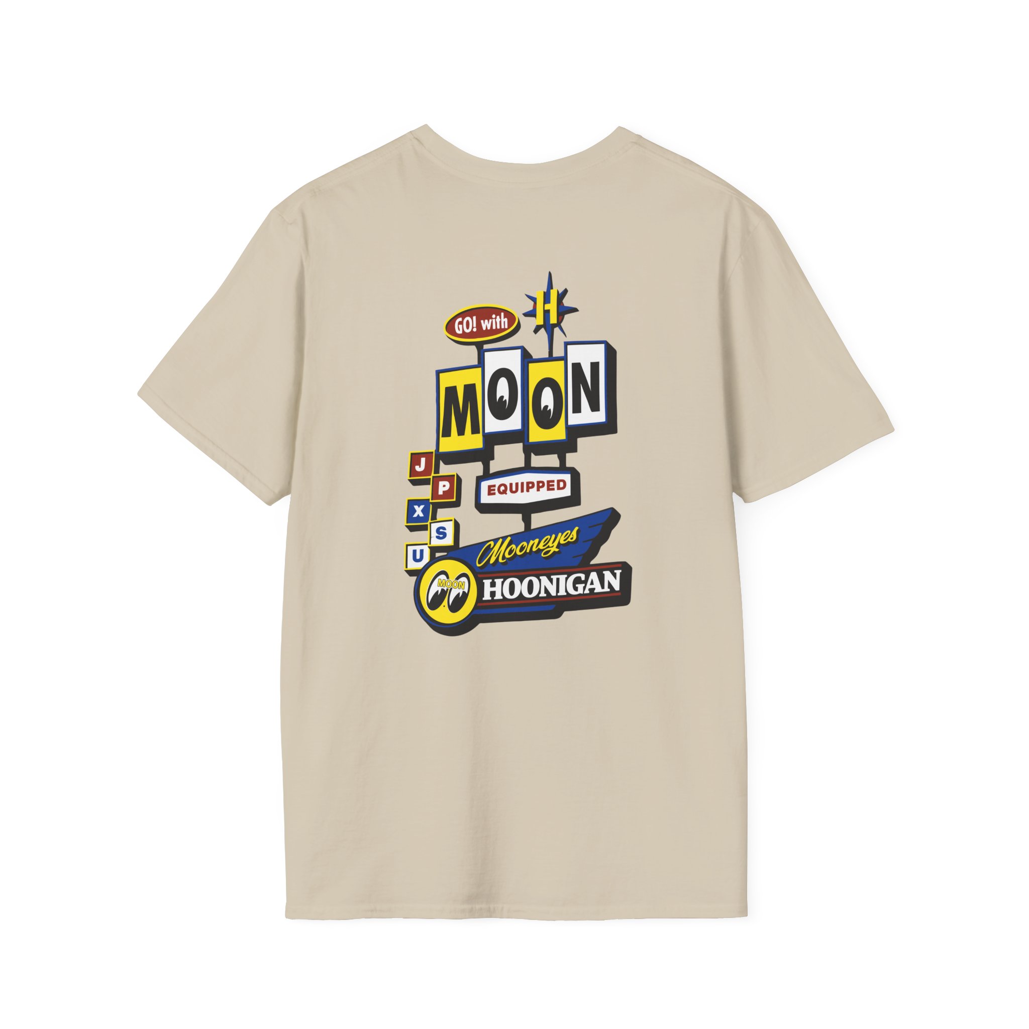 Hoonigan X Mooneyes Moonmotel Unisex Softstyle T-Shirt