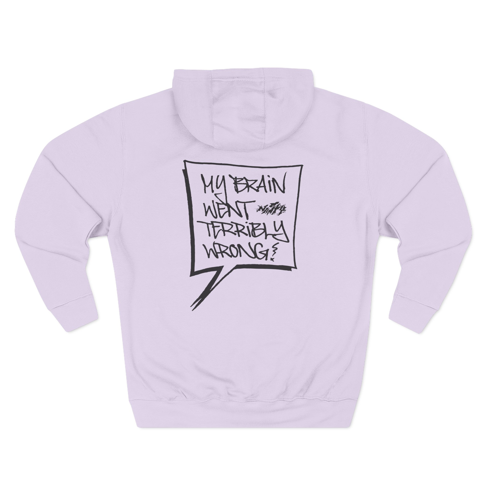 Nasty mbwtw Three-Panel Fleece Hoodie