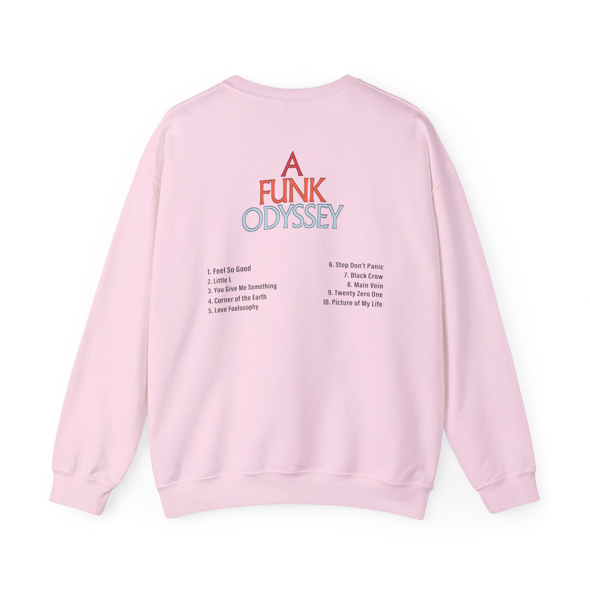 J Funk Odyssey Tracklist Unisex Heavy Blendâ„¢ Crewneck Sweatshirt