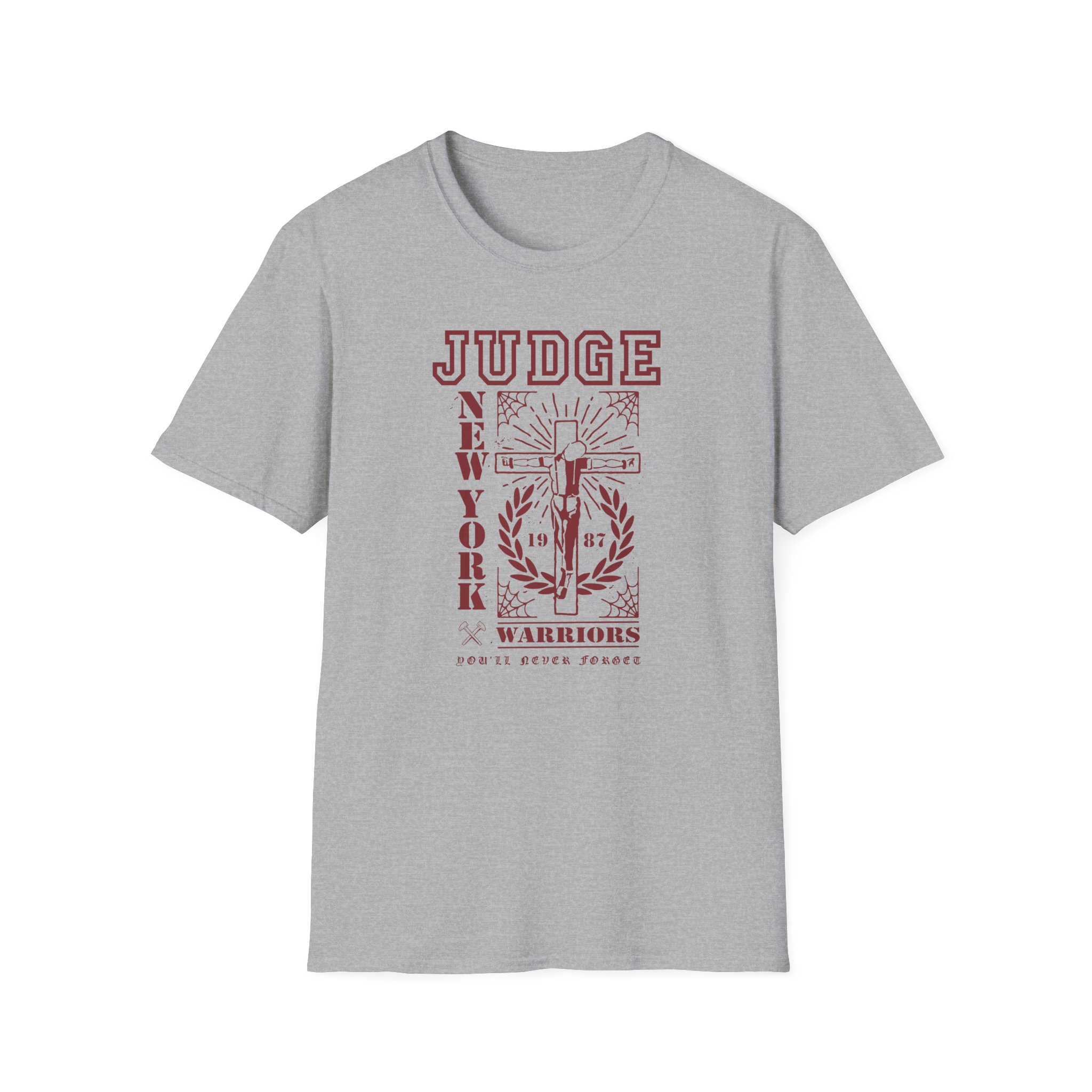 Judge Crucified Mustard Unisex Softstyle T-Shirt