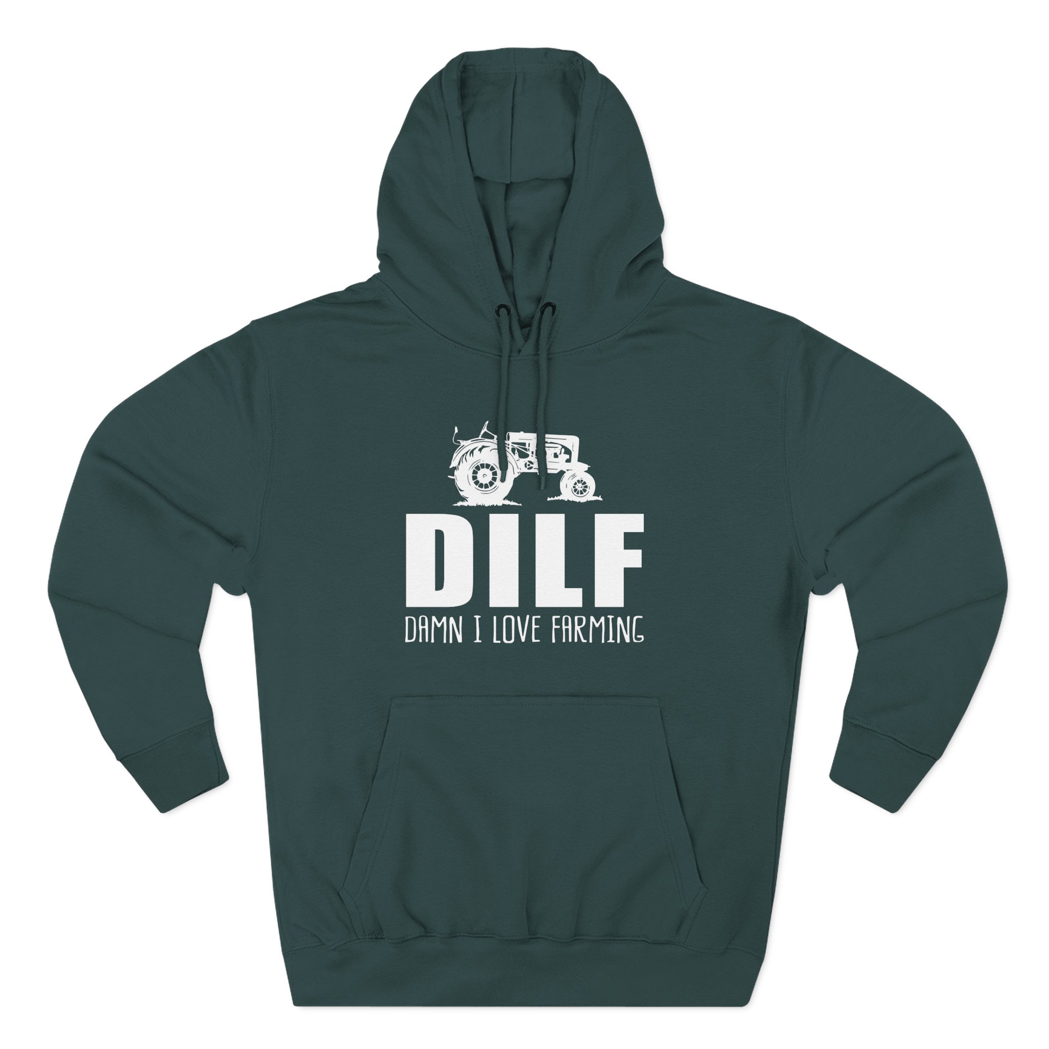 Esfand Dilf Damn I Love Farning Three-Panel Fleece Hoodie