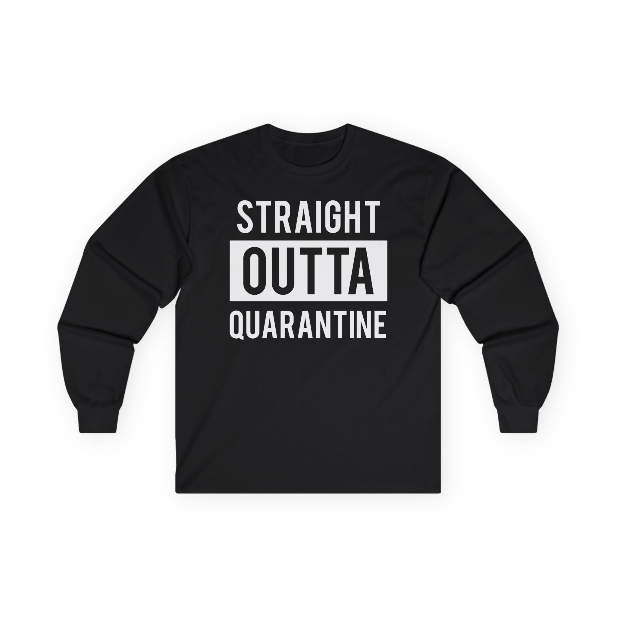 NWA Straight Outta Quarantine Unisex Ultra Cotton Long Sleeve Tee