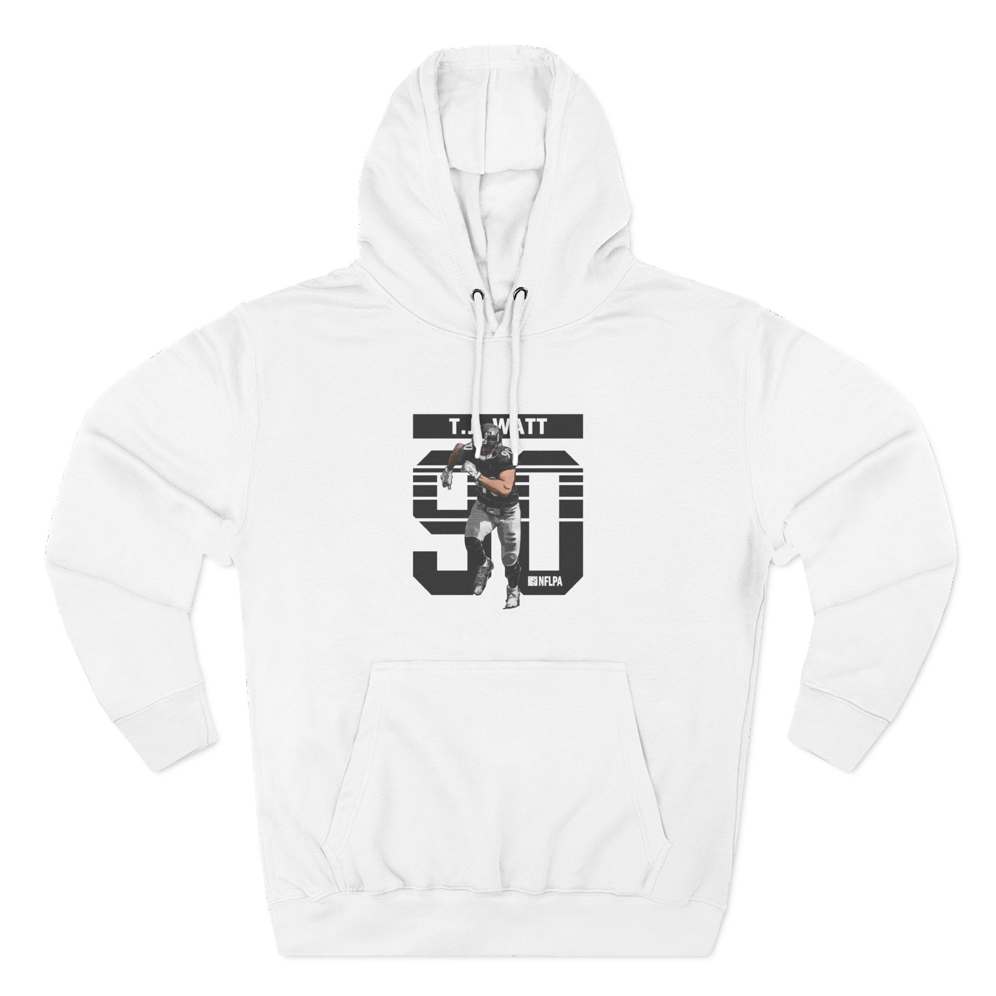 Tj Watt Grunge Three-Panel Fleece Hoodie