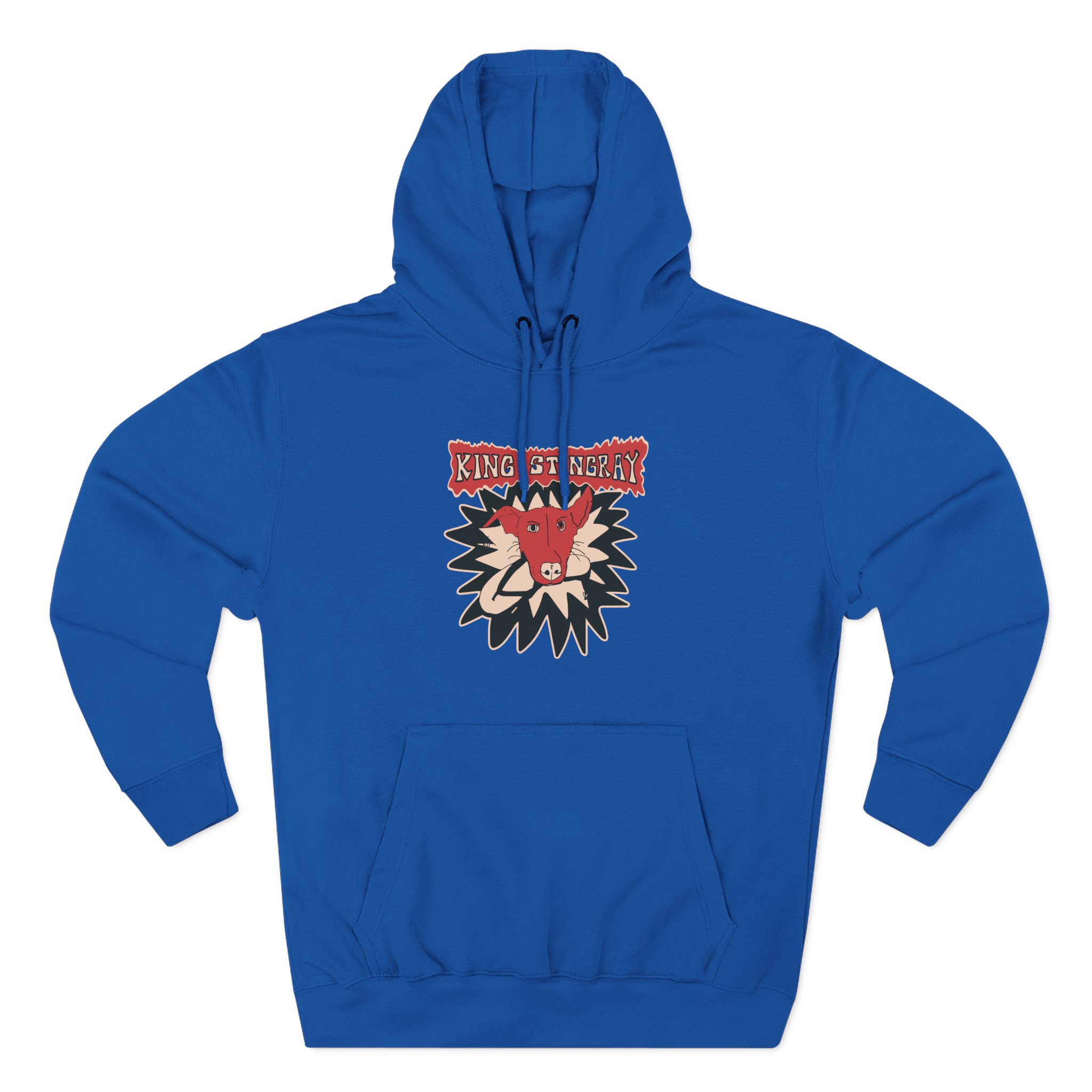 King Stingray Dog With Thong Three-Panel Fleece Hoodie