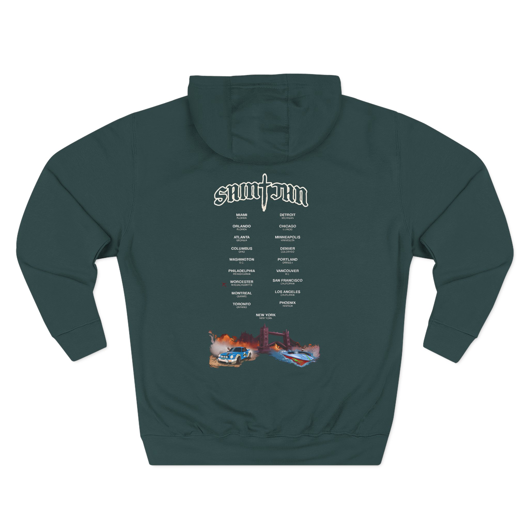 Saint JhnIgnorant Forever World Tour Three-Panel Fleece Hoodie