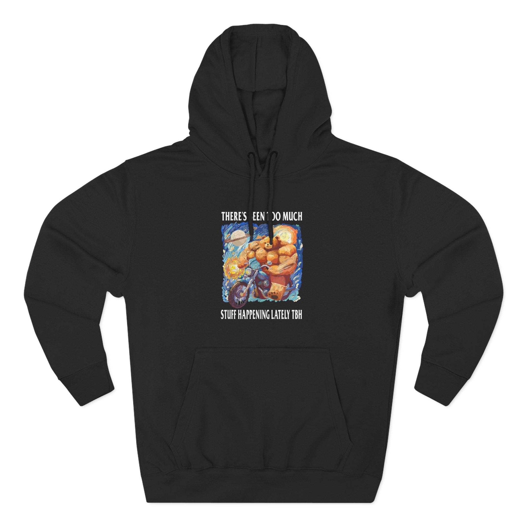 Happening Lately Three-Panel Fleece Hoodie