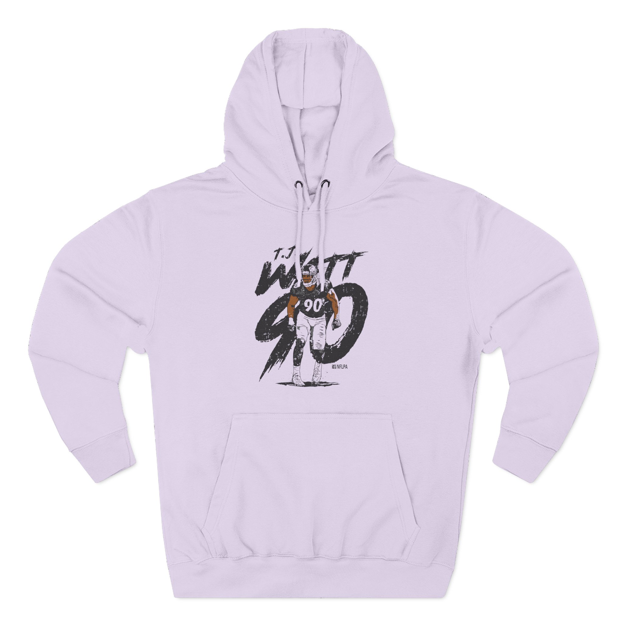 Tj Watt Rough Three-Panel Fleece Hoodie