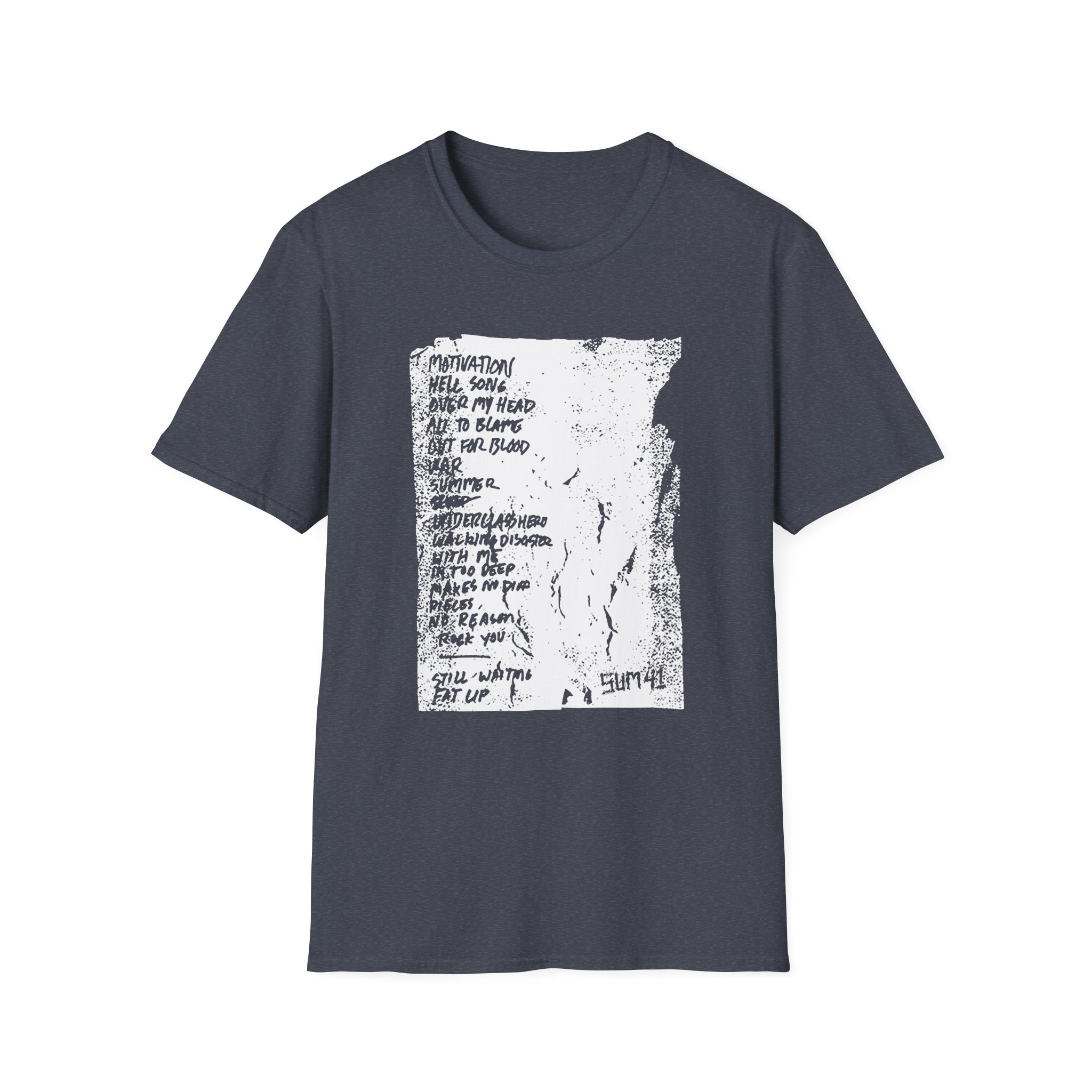 Sum 41 Setlist Unisex Softstyle T-Shirt
