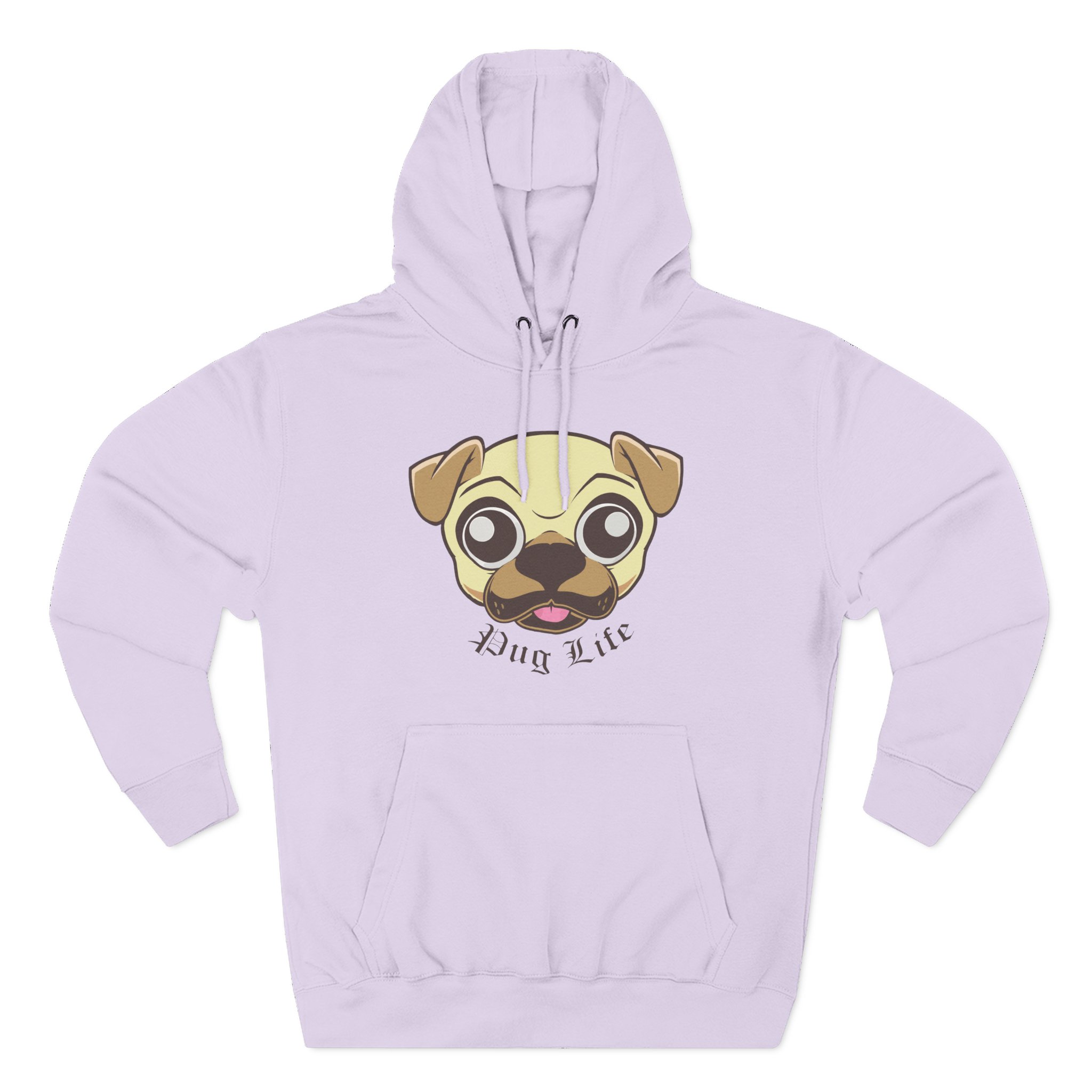 Morgz Pug Life Three-Panel Fleece Hoodie