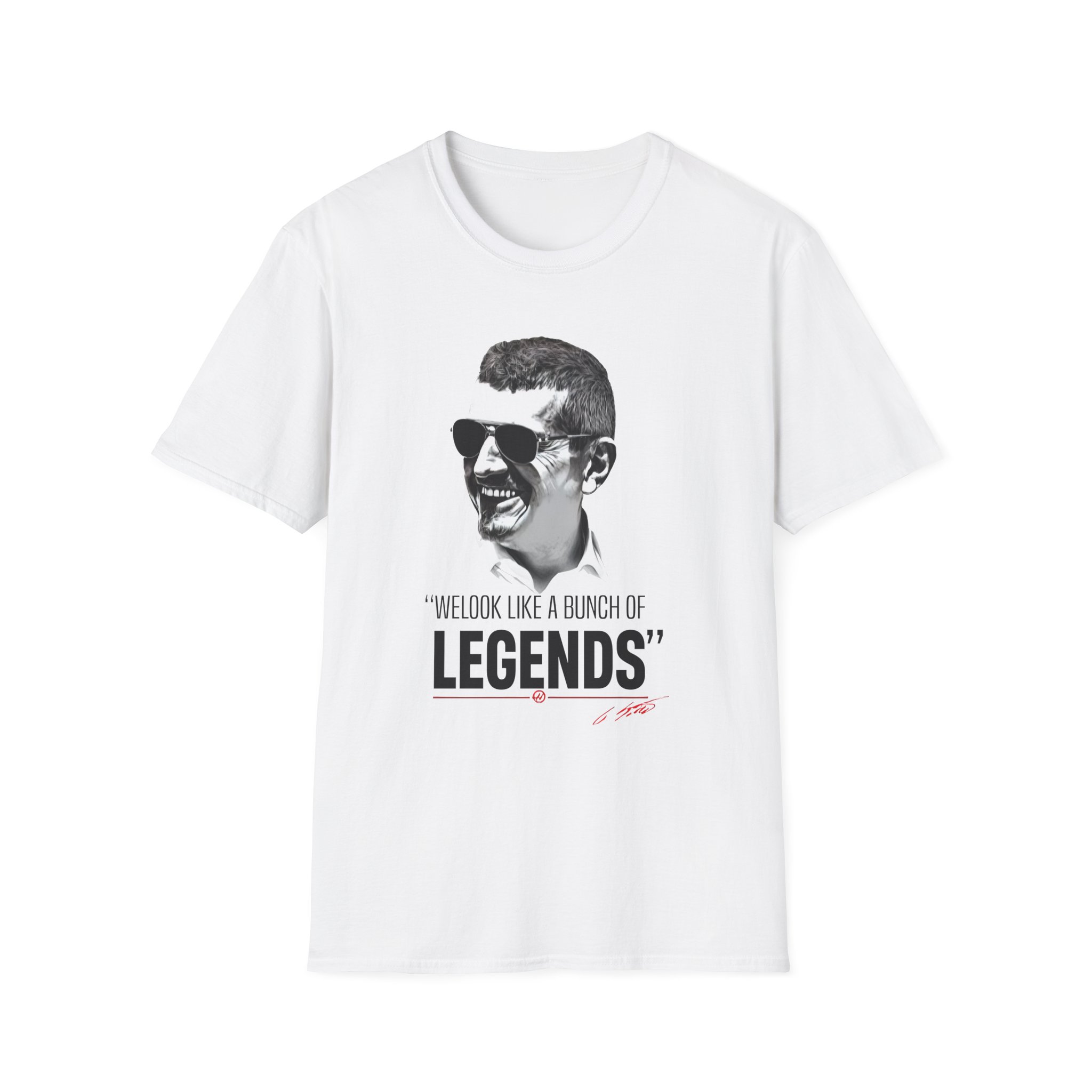 Haas F1 Guenther Steiner Legends Unisex Softstyle T-Shirt