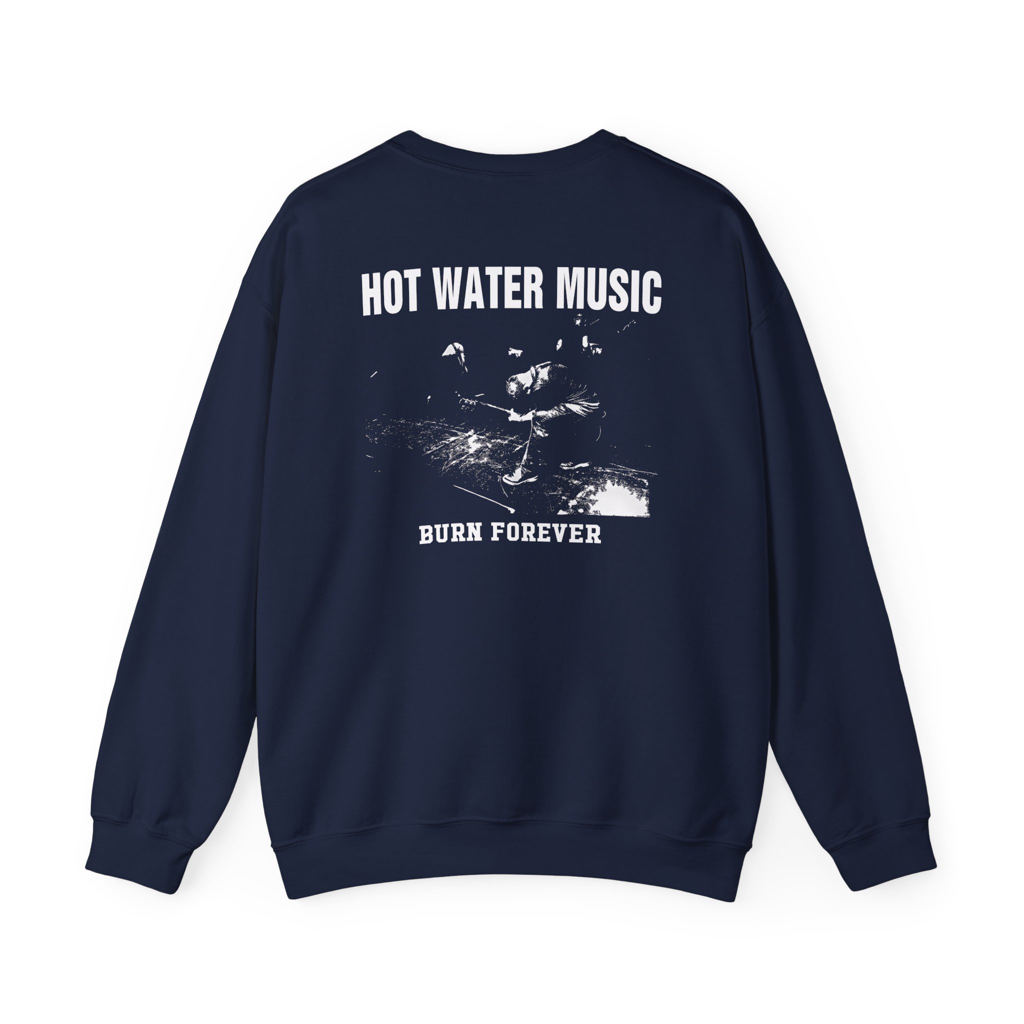 Hot Water Music Burn Forever Unisex Heavy Blendâ„¢ Crewneck Sweatshirt