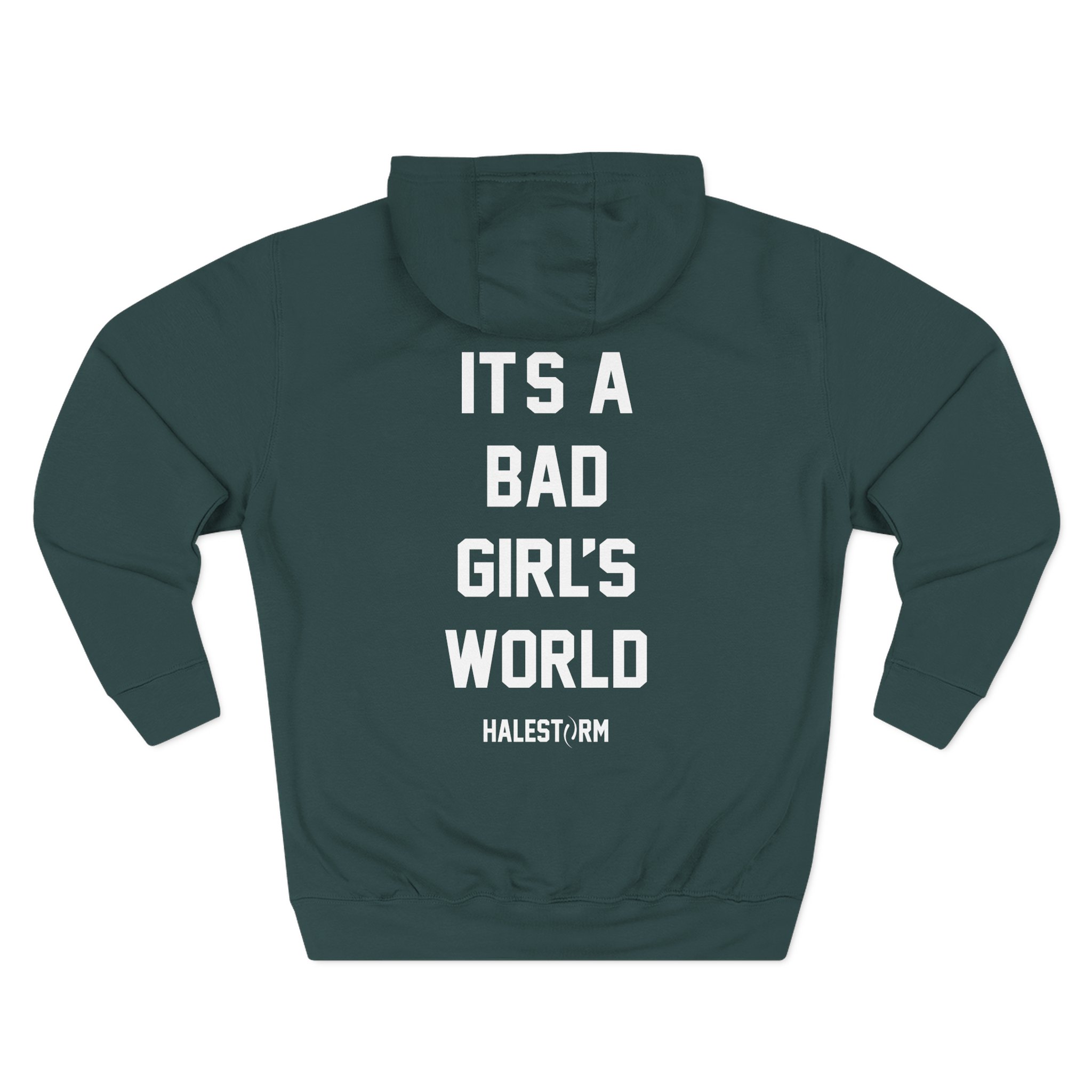 Halestorm It's a Bad Girl's World Three-Panel Fleece Hoodie