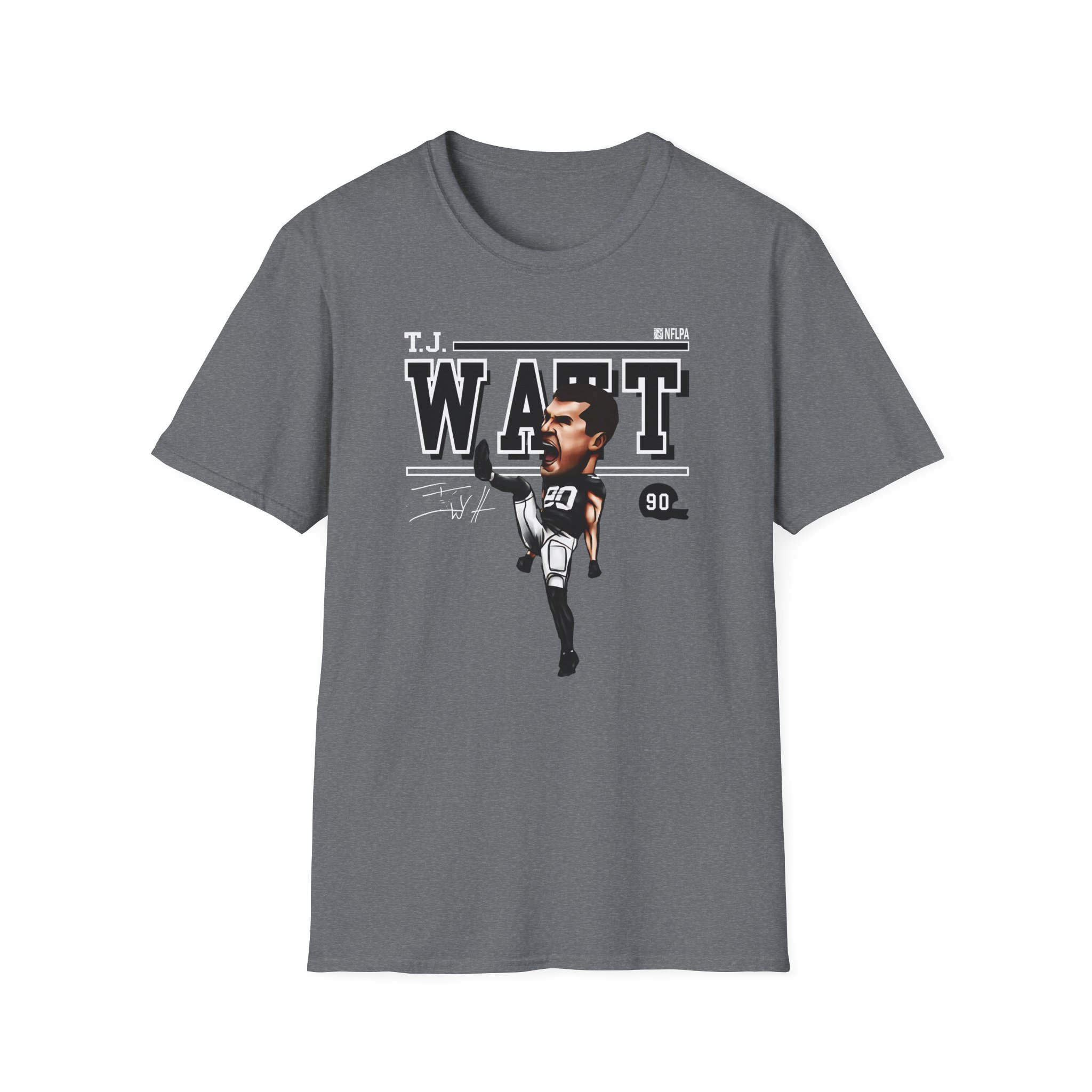 Tj Watt Cartoon Unisex Softstyle T-Shirt