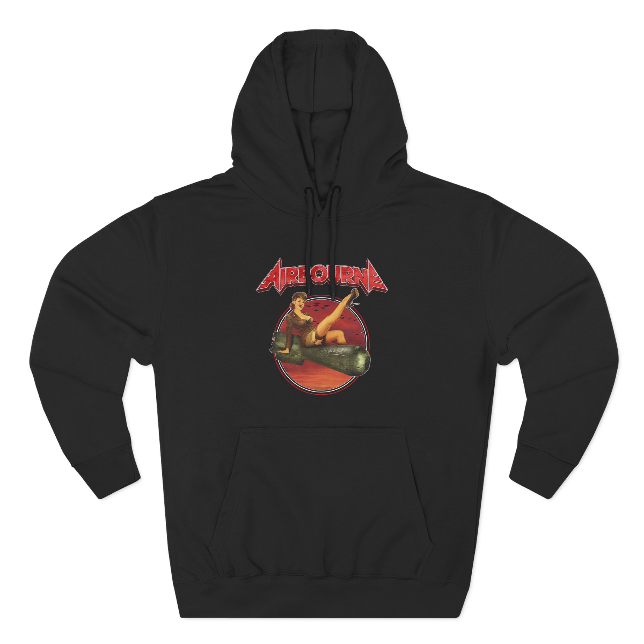 Airbourne Bomb Girl Three-Panel Fleece Hoodie