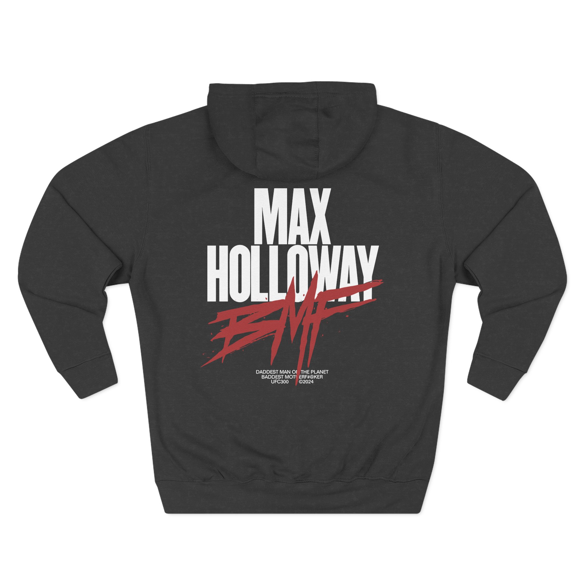 Max Holloway Dmp/bmf Cypress Three-Panel Fleece Hoodie