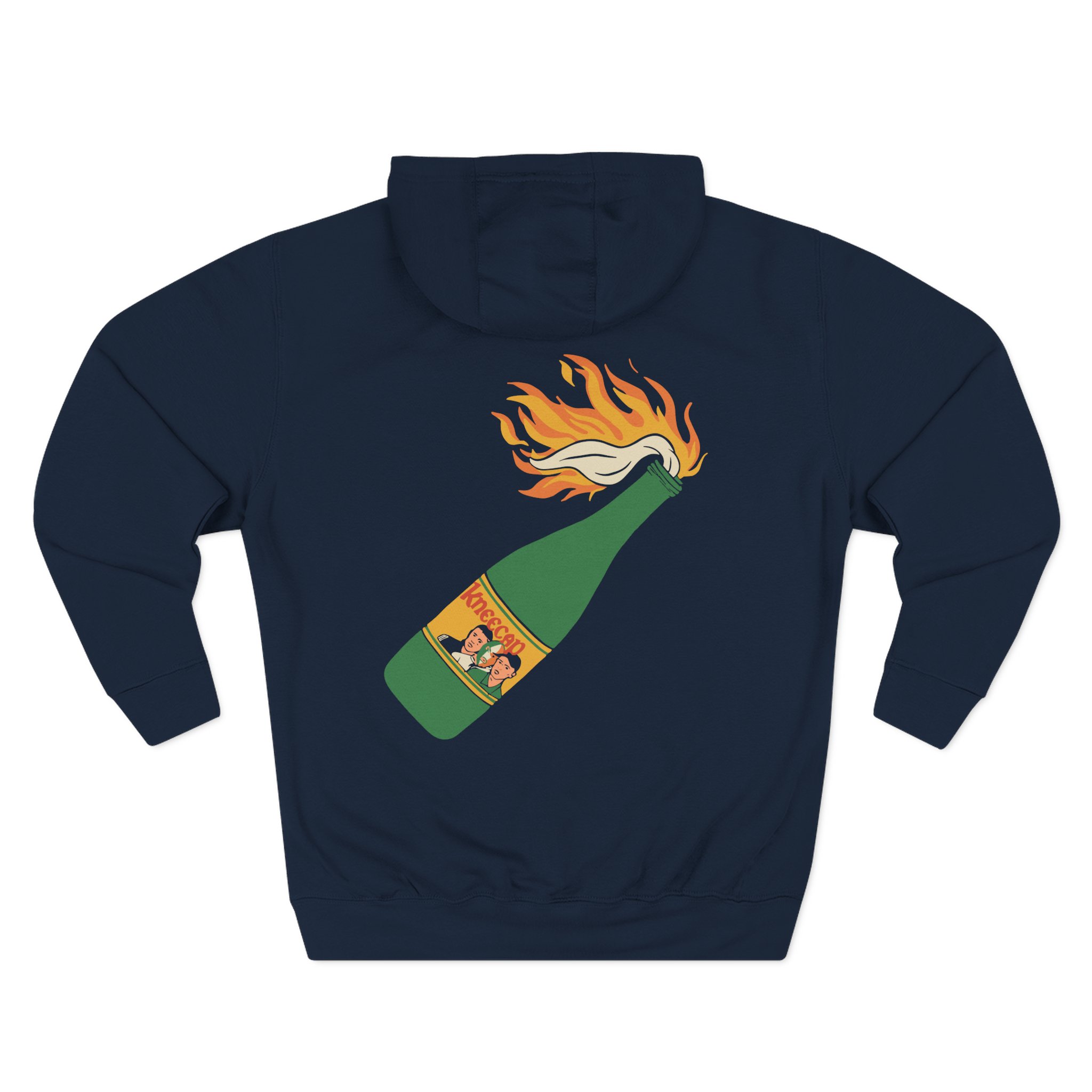 Flaming Buckfast Three-Panel Fleece Hoodie