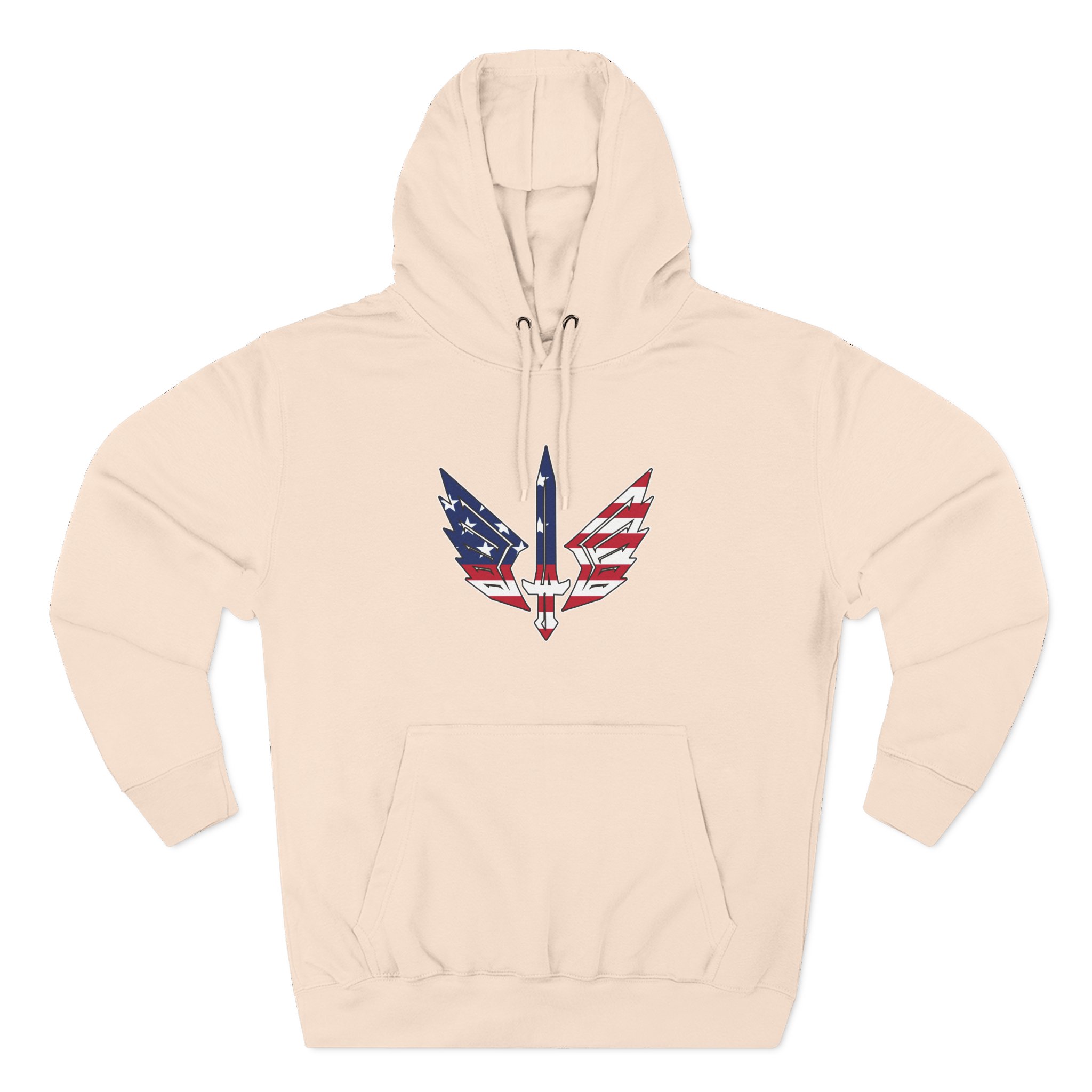 St. Louis Battlehawks 108 Stitches Patriotic Three-Panel Fleece Hoodie