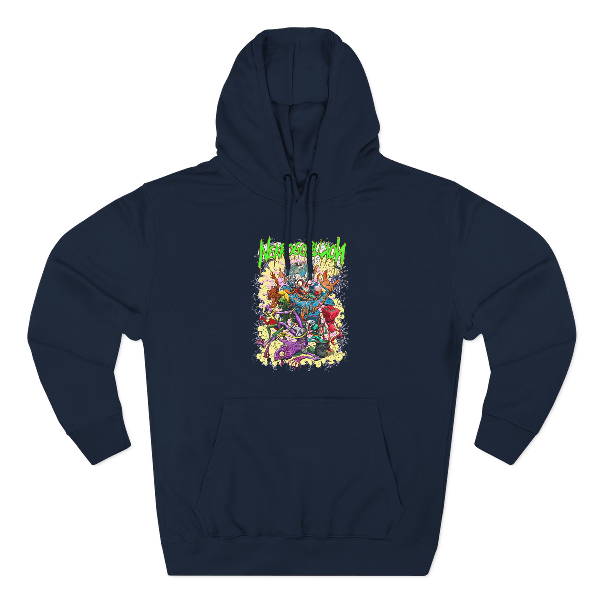 Nekrogoblikon Wizard Three-Panel Fleece Hoodie