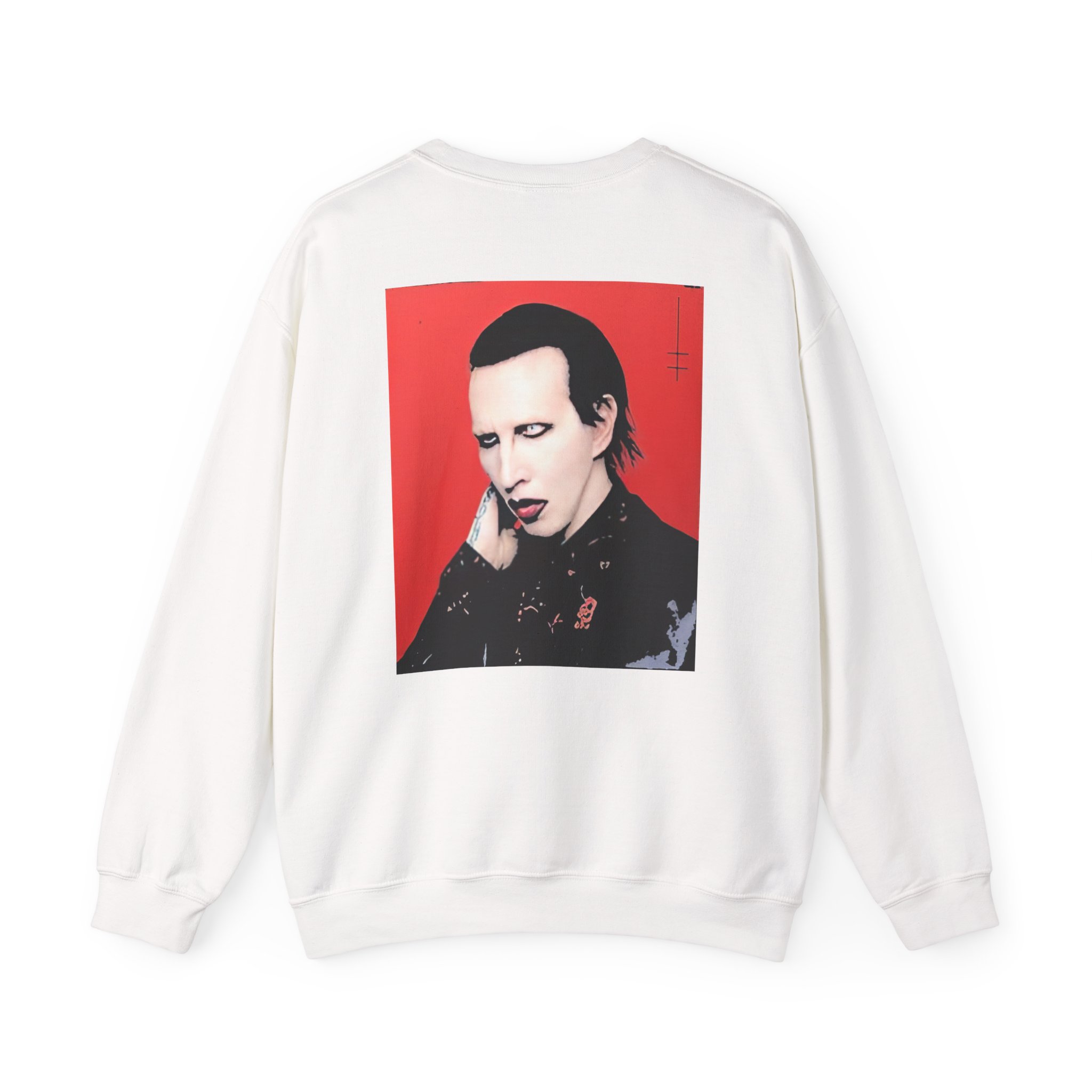 Marilyn Manson Little Cross Photo Unisex Heavy Blendâ„¢ Crewneck Sweatshirt