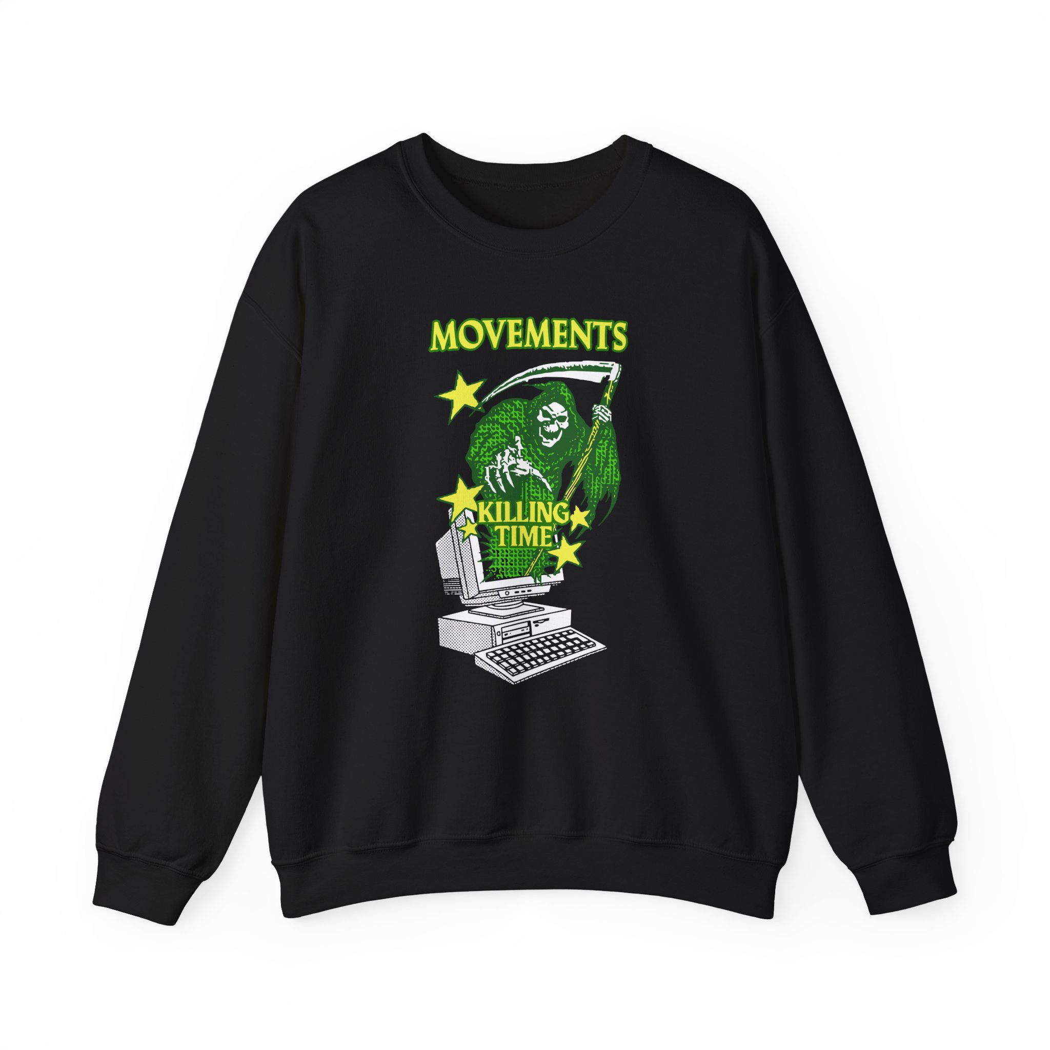 Movements Killing Time Grim Reaper Unisex Heavy Blendâ„¢ Crewneck Sweatshirt