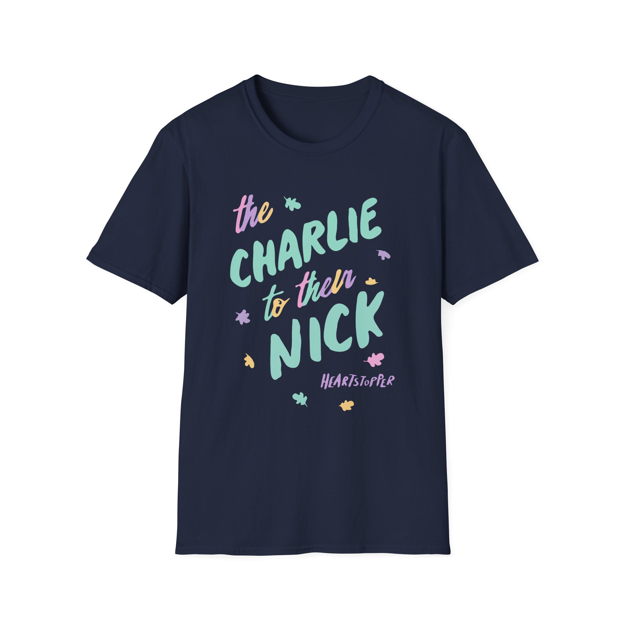 Heartstopper Charlie to Nick Pride Unisex Softstyle T-Shirt