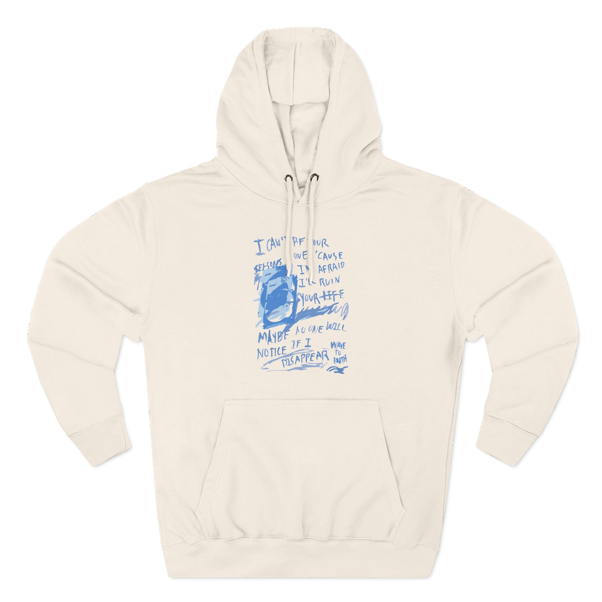 Wave to Earth Three-Panel Fleece Hoodie