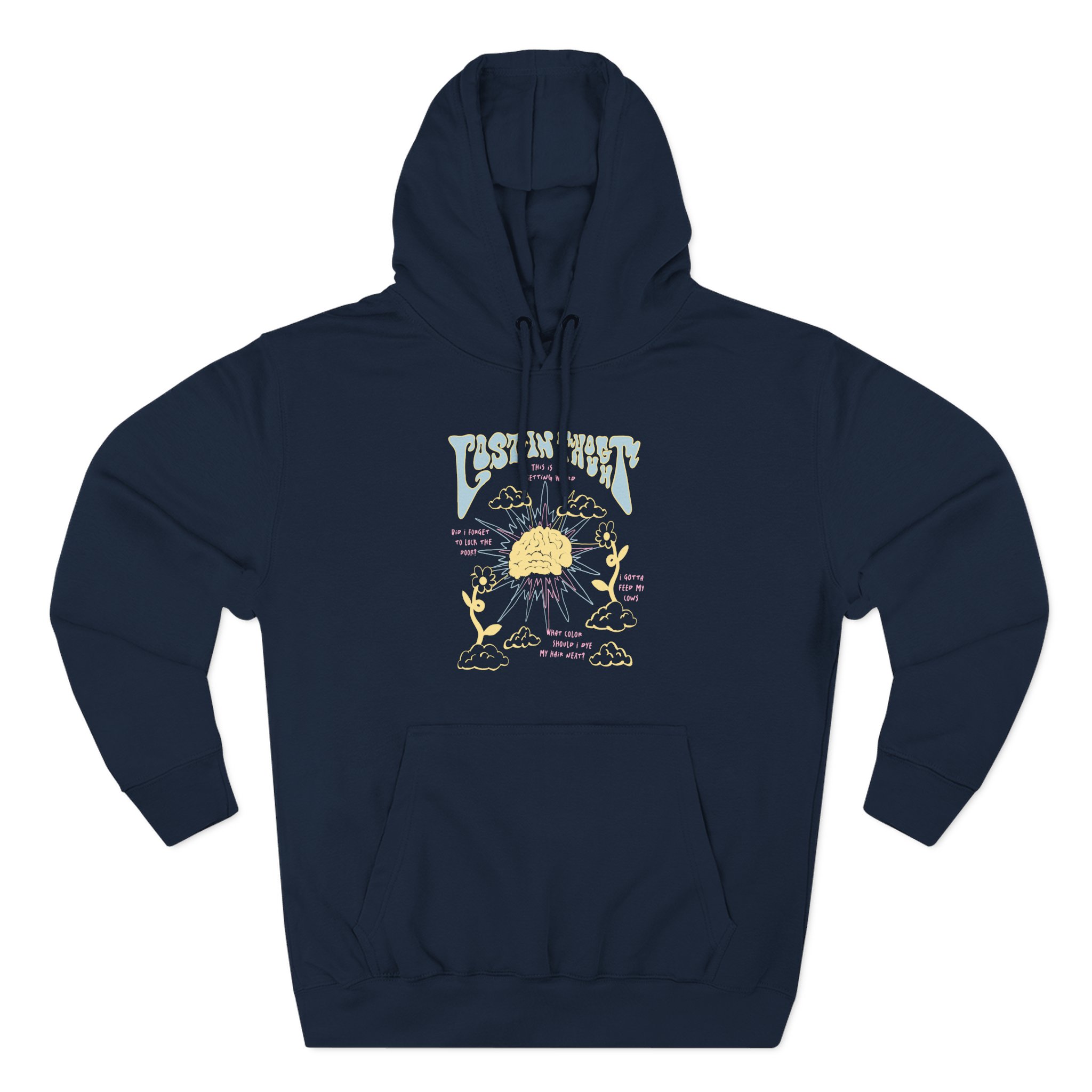 Kallmekris Lost In Thought Three-Panel Fleece Hoodie