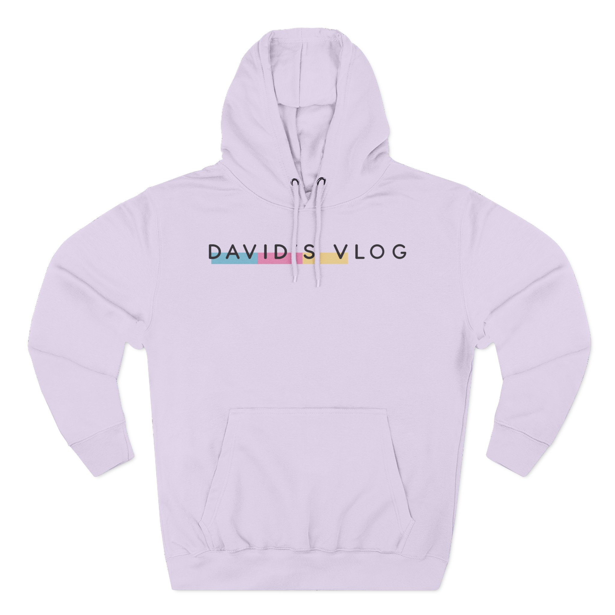 David Dobrik David's Vlog Three-Panel Fleece Hoodie