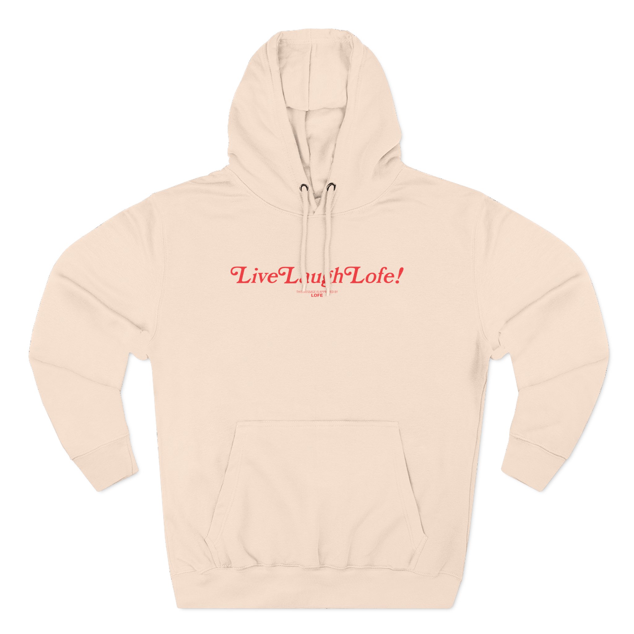Life Lauge Lofe Three-Panel Fleece Hoodie