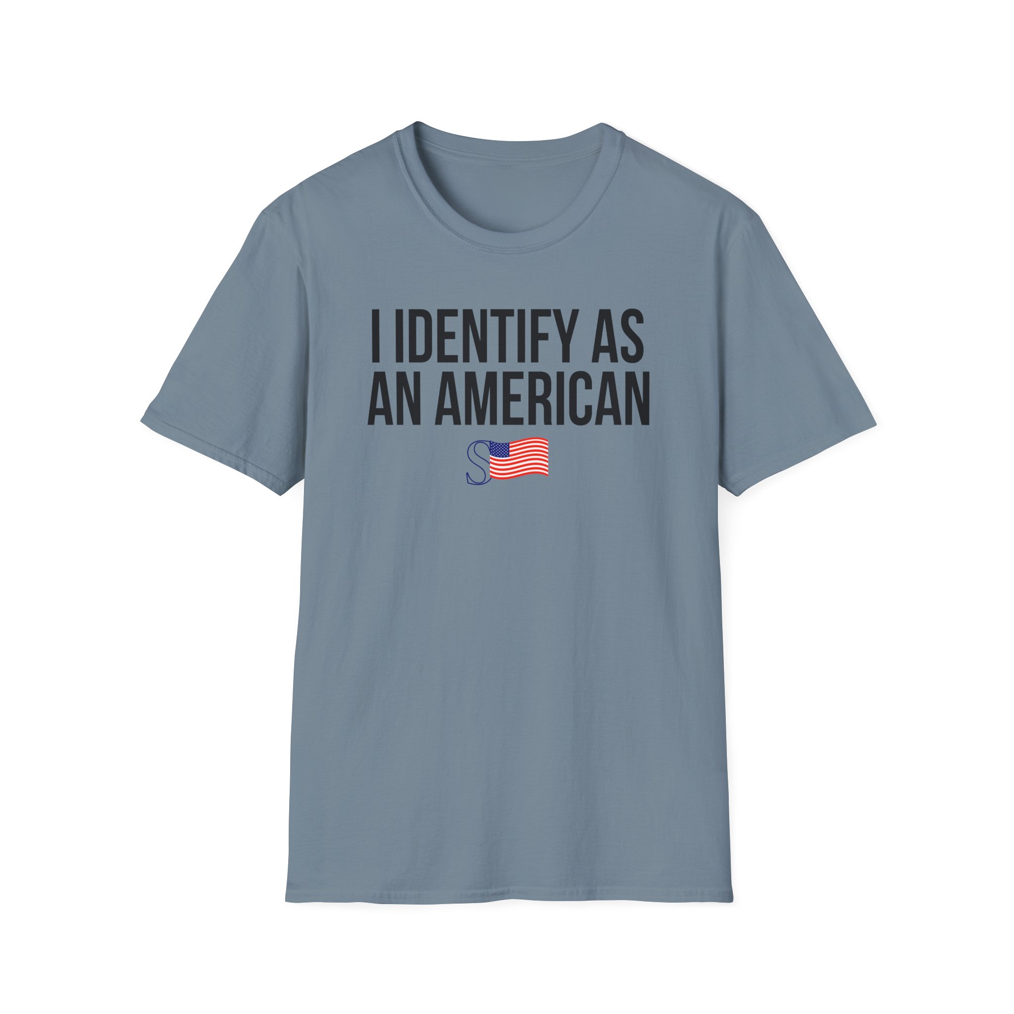Sean Strickland I Identify as an American Unisex Softstyle T-Shirt