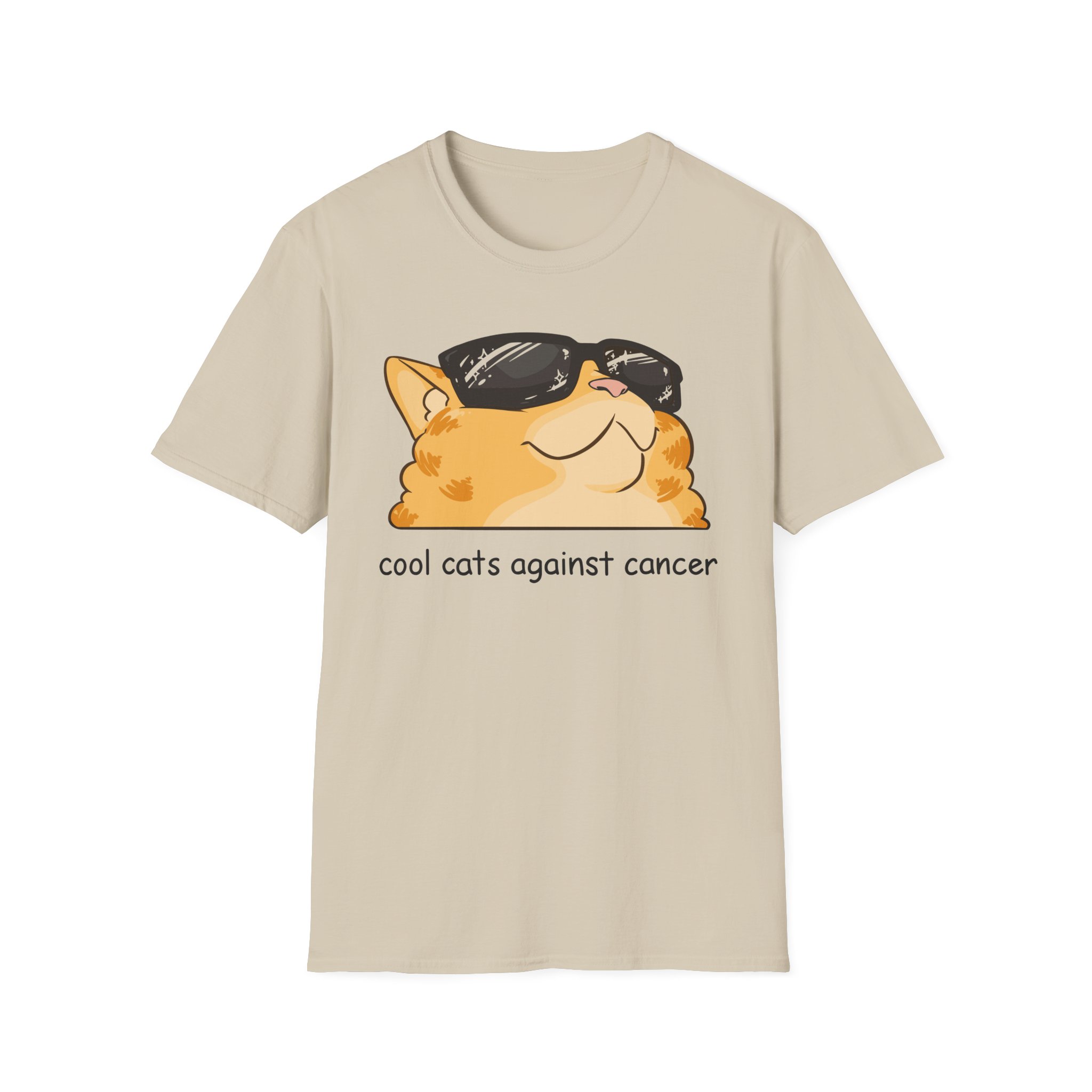 Lilsimsie cool cats against cancer Unisex Softstyle T-Shirt